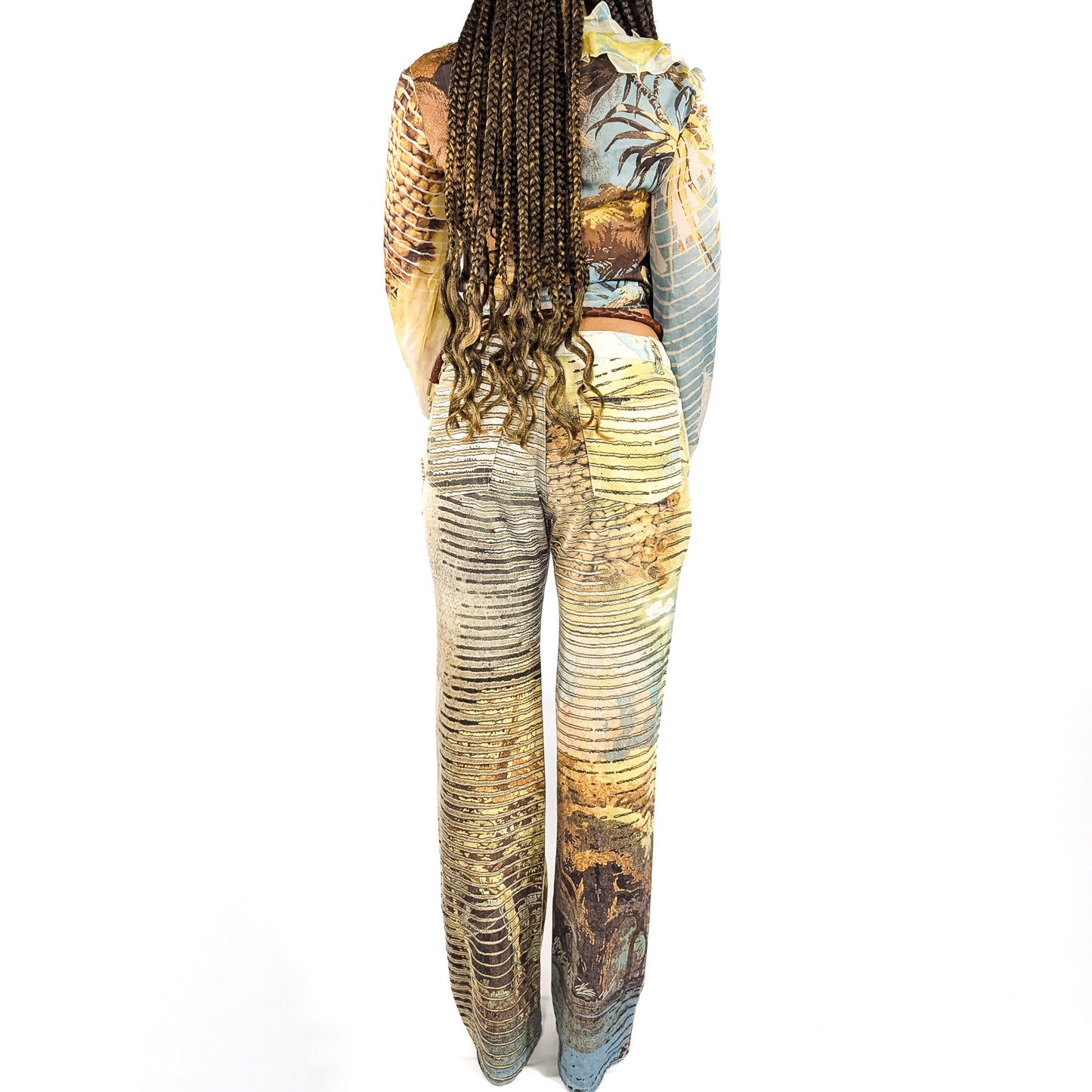 Pantalon Roberto Cavalli imprimé lion - S/S 2002 - M