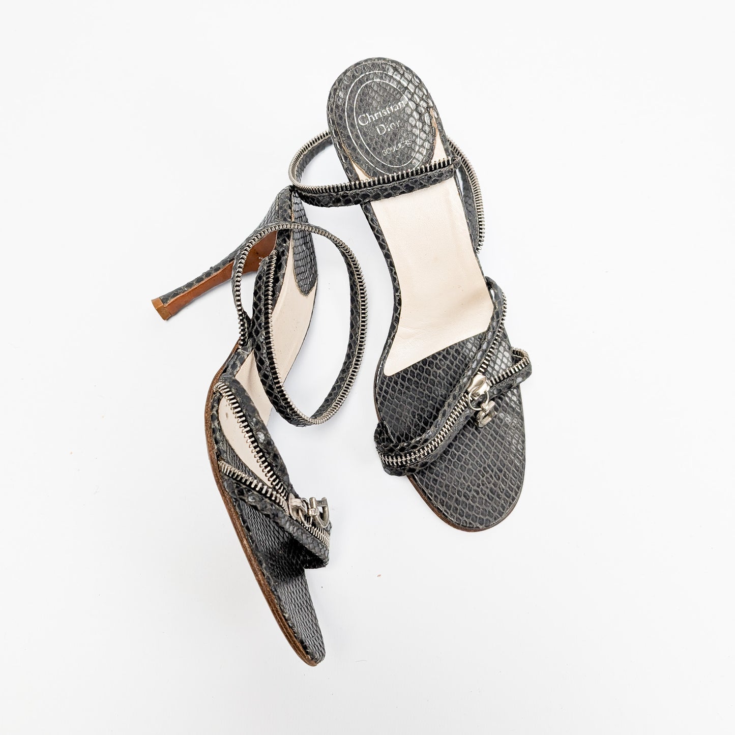 Sandales python Dior by Galliiano - EU38,5|5,5UK|7,5US