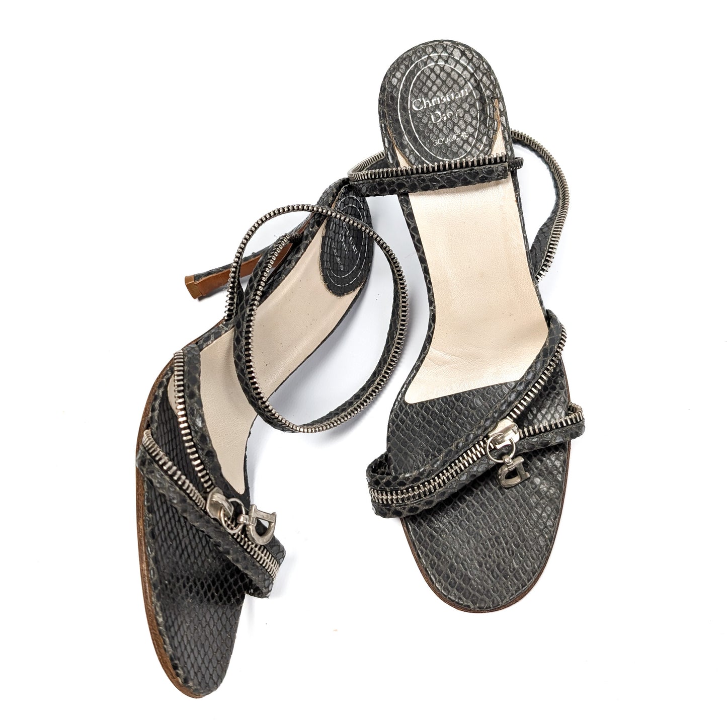 Sandales python Dior by Galliiano - EU38,5|5,5UK|7,5US