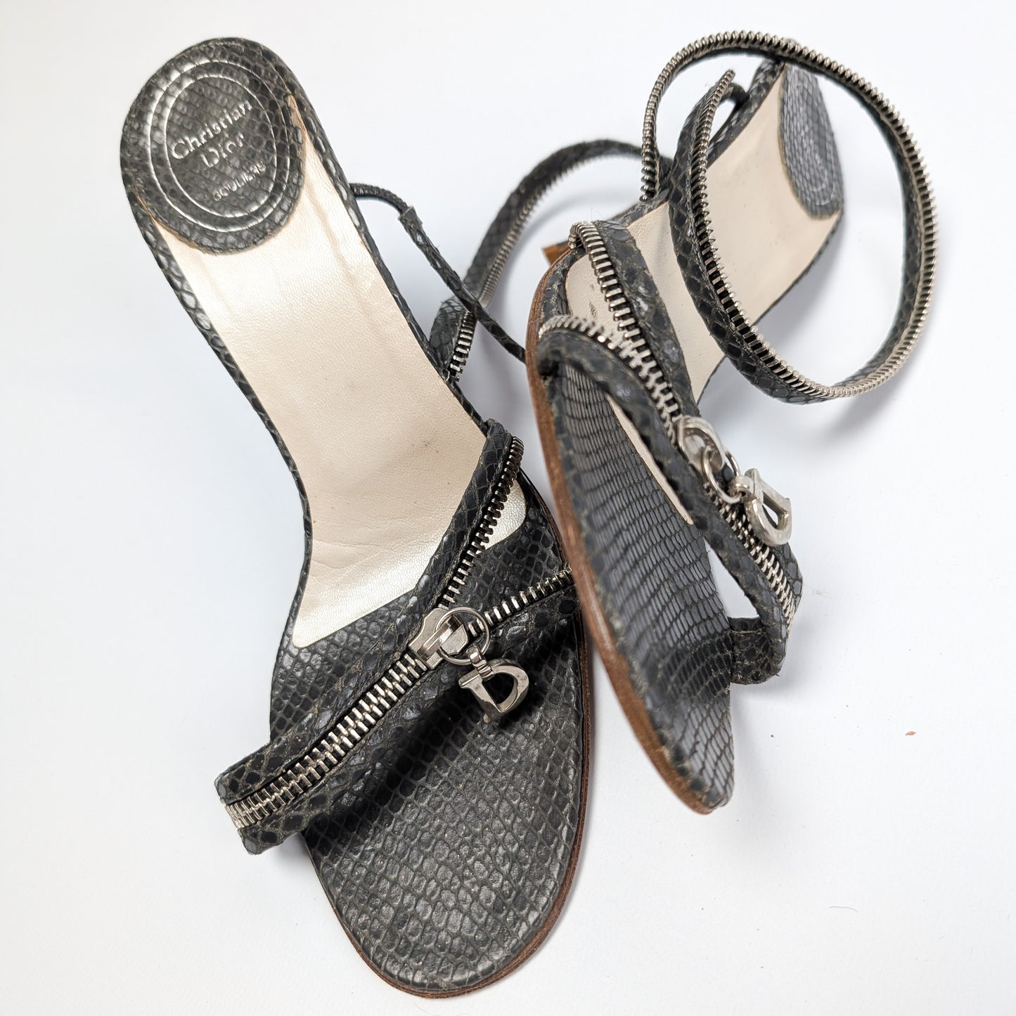 Sandales python Dior by Galliiano - EU38,5|5,5UK|7,5US