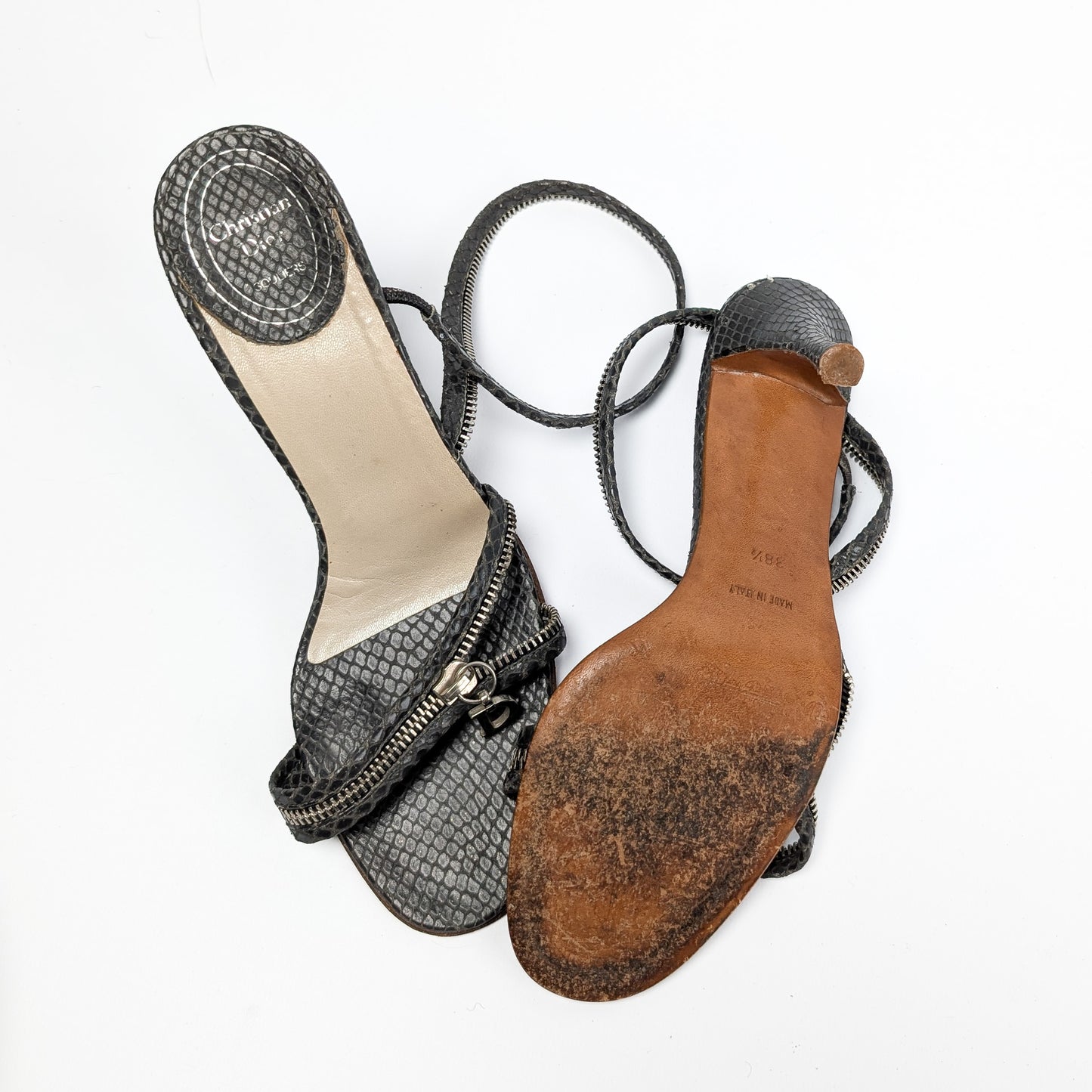 Sandales python Dior by Galliiano - EU38,5|5,5UK|7,5US