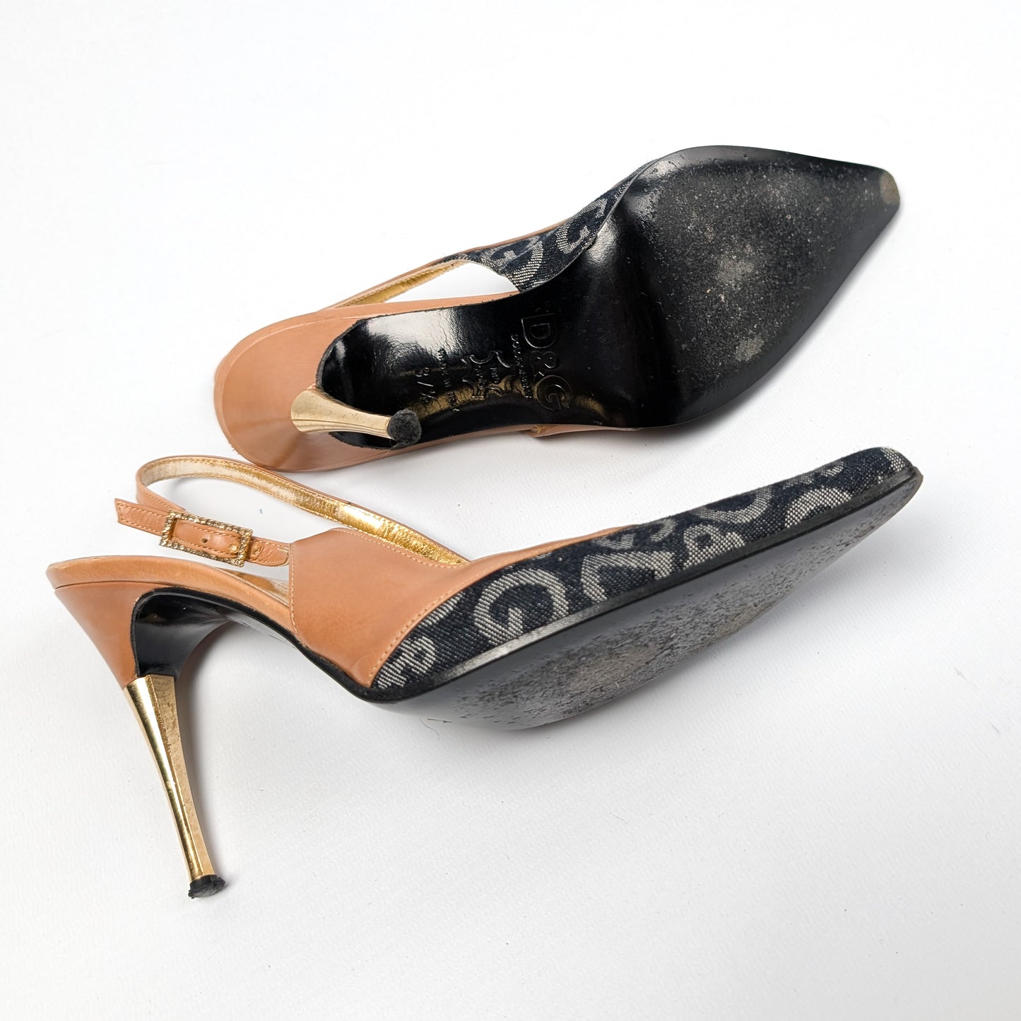 Slingback Dolce & Gabbana monogramme - EU37,5|UK4,5|US6,5