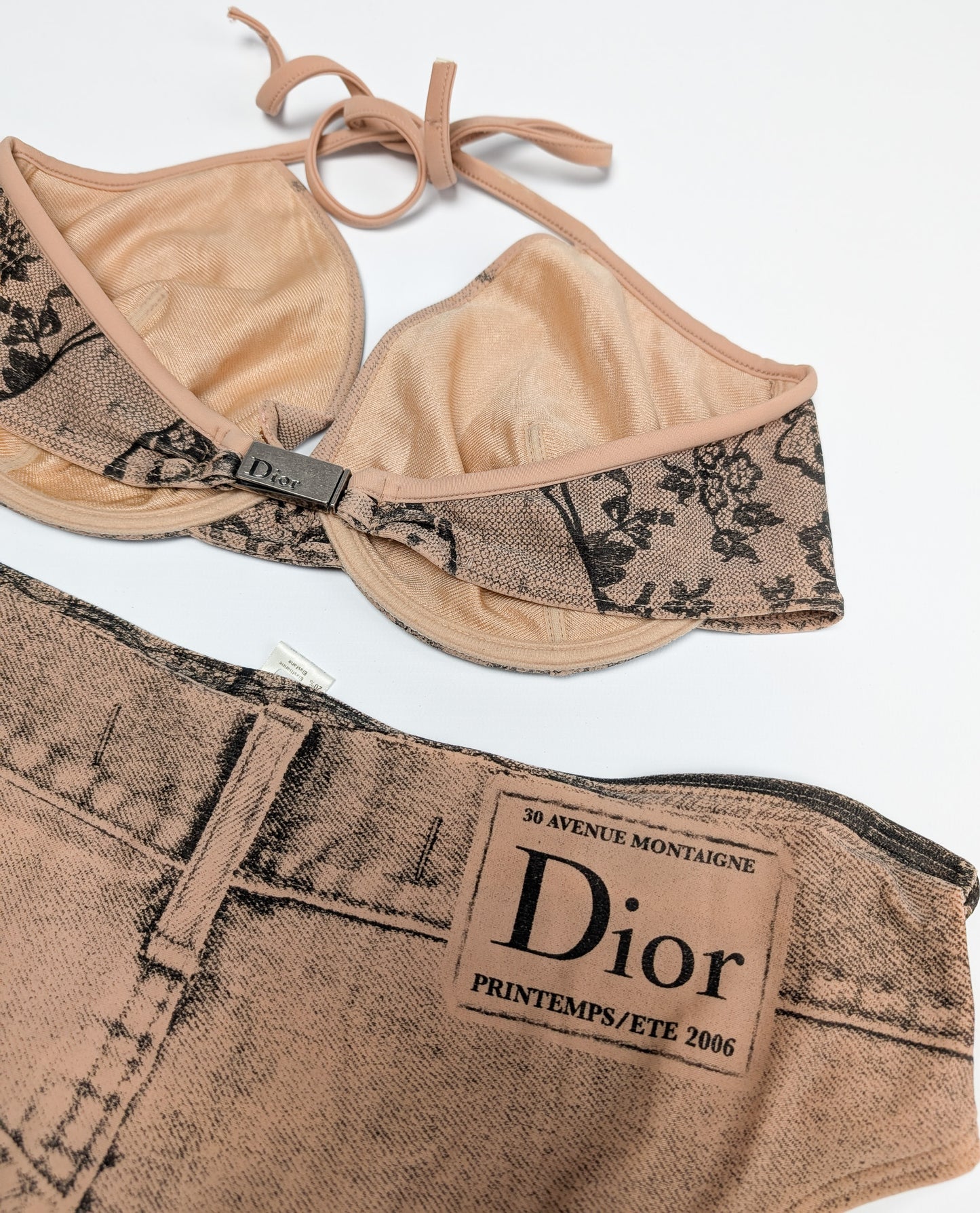 Maillot de bain Dior par Galliano Trompe l’Oeil Denim - S/S 2006