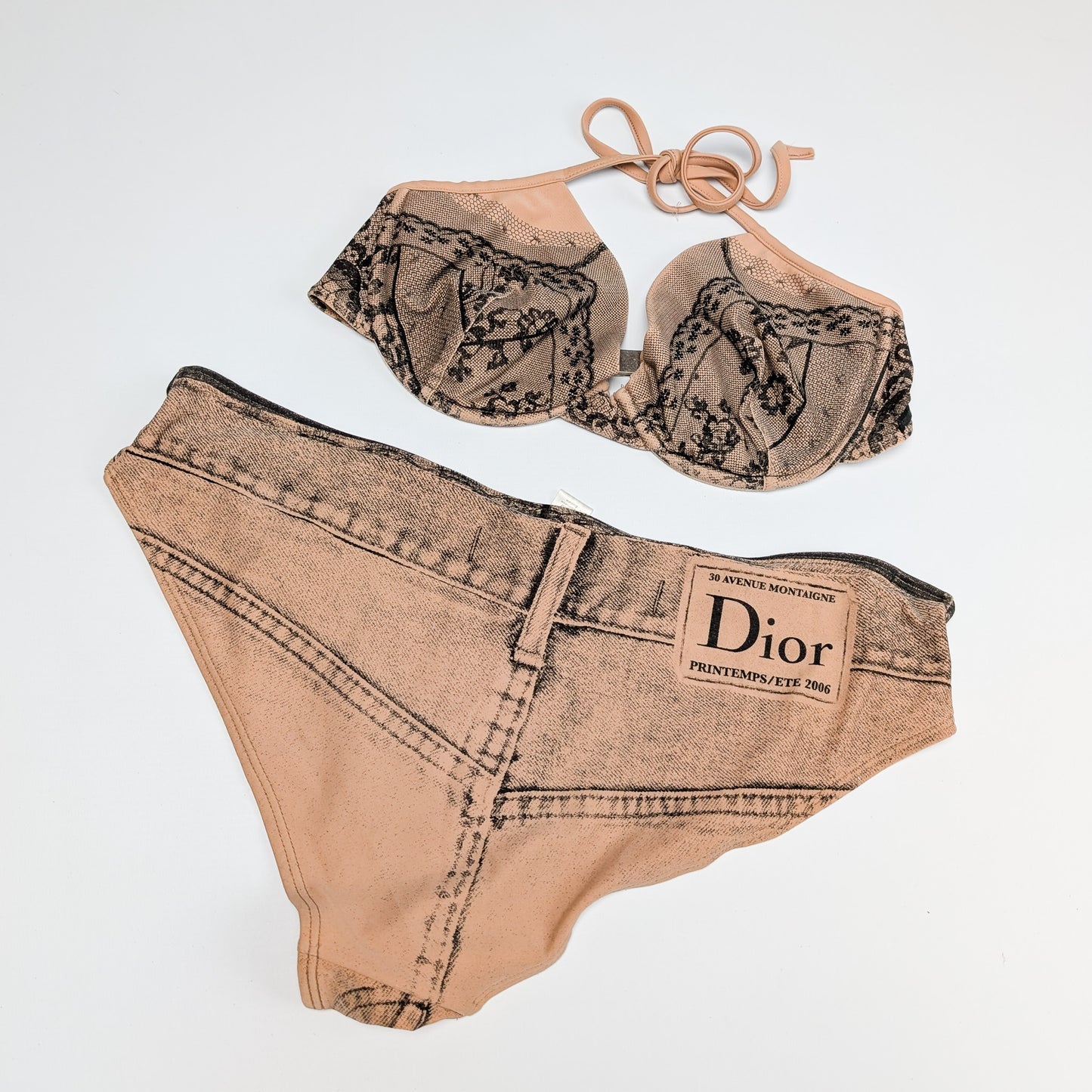 Maillot de bain Dior par Galliano Trompe l’Oeil Denim - S/S 2006