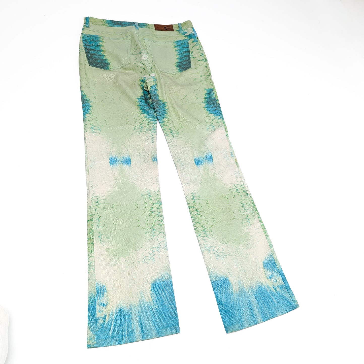 Jeans Roberto Cavalli Imprimé python vert - M