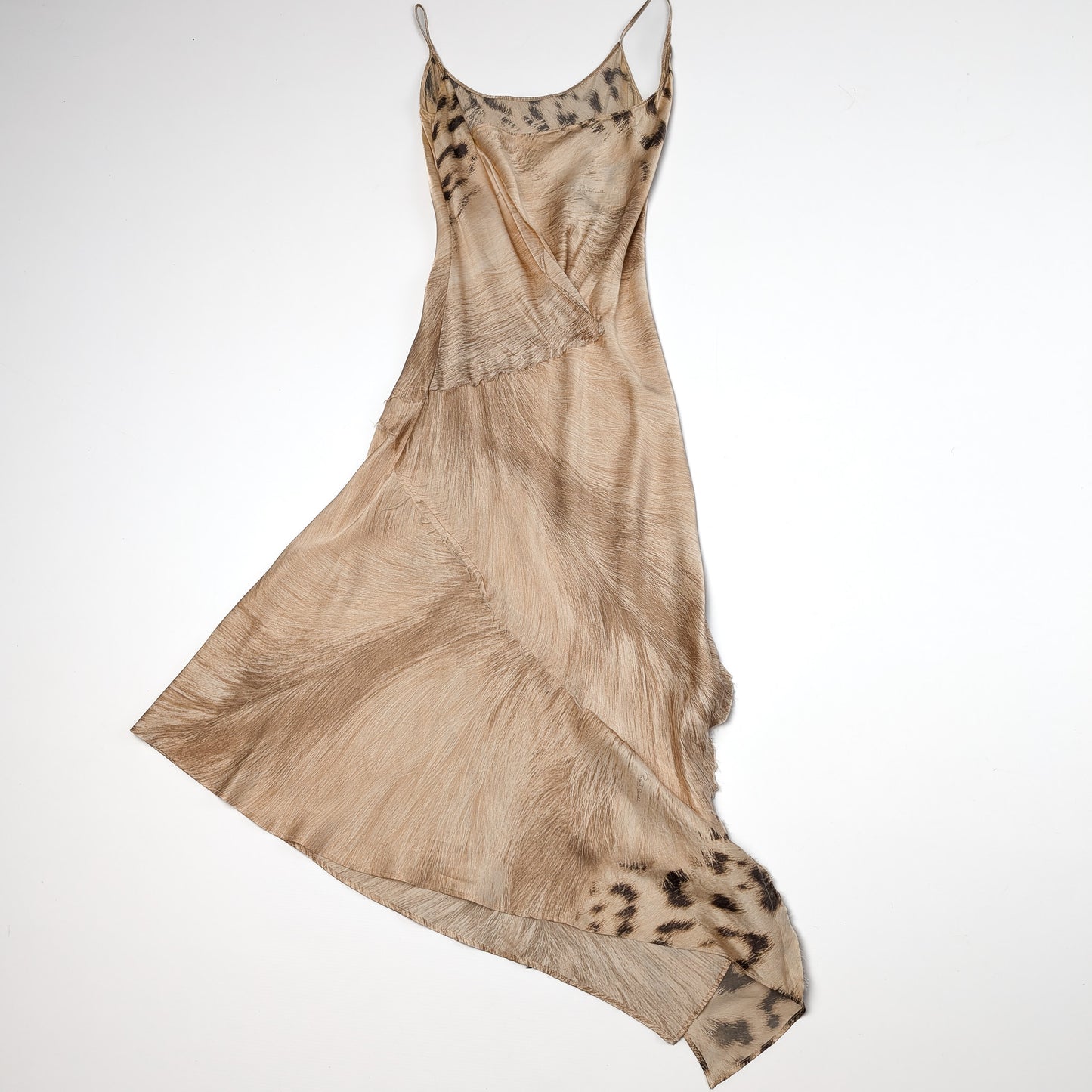 Robe en soie léopard F/W 2001