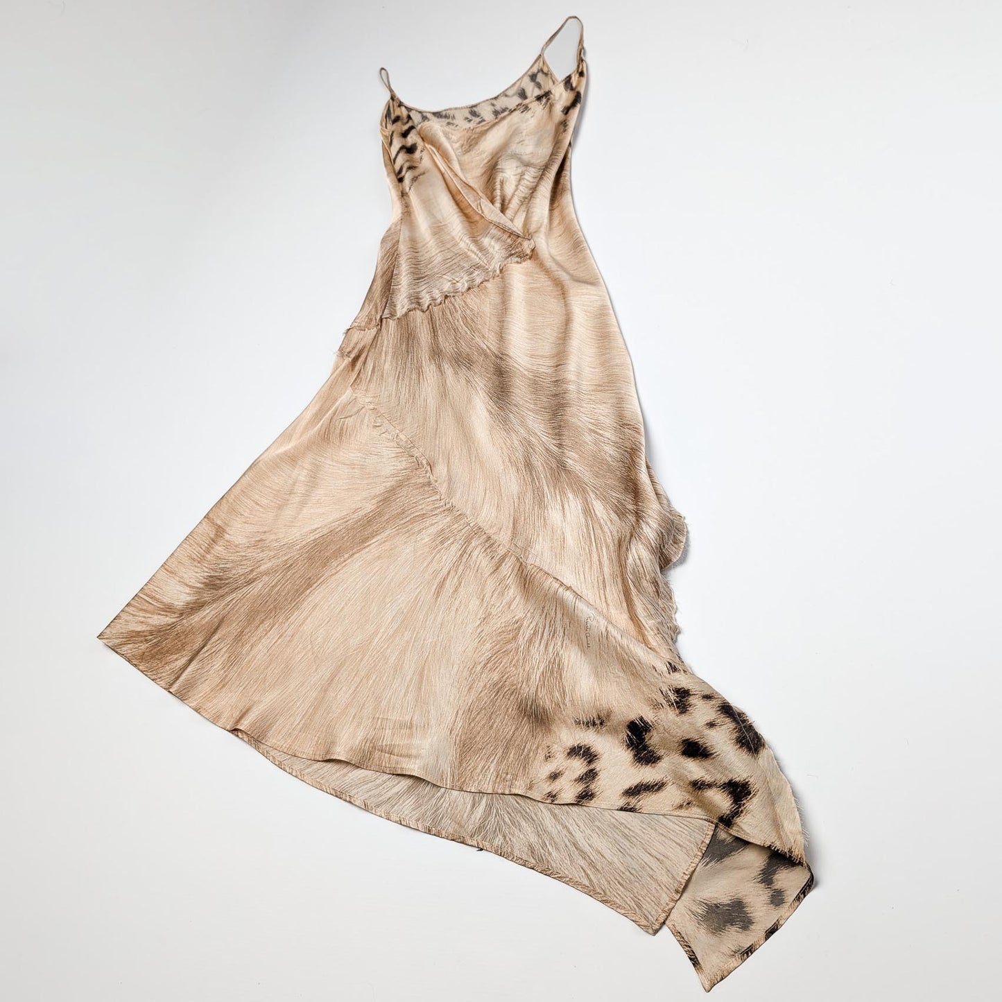 Robe en soie léopard F/W 2001
