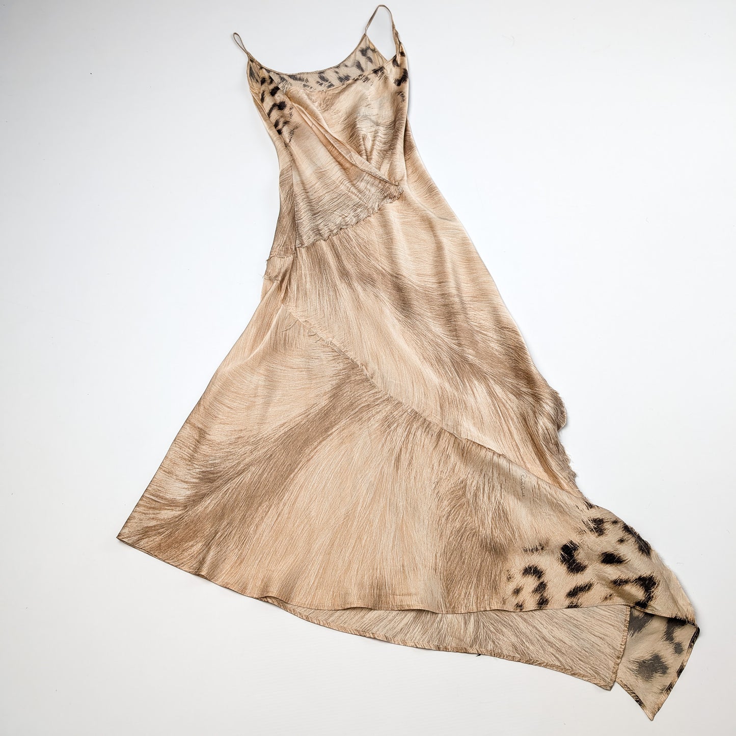 Robe en soie léopard F/W 2001