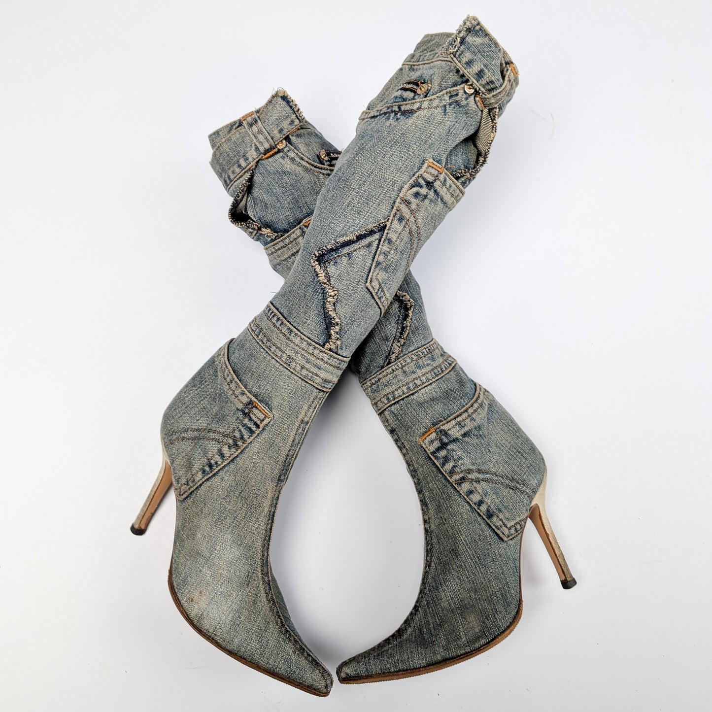 Bottes en denim Dolce & Gabbana - EU37|UK4|US6