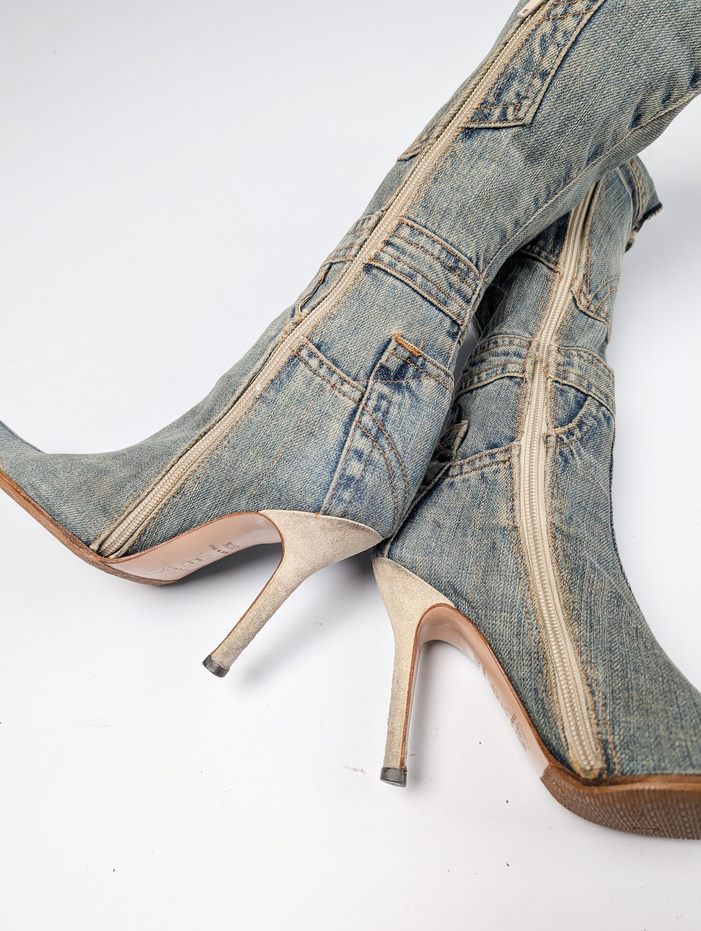 Bottes en denim Dolce & Gabbana - EU37|UK4|US6