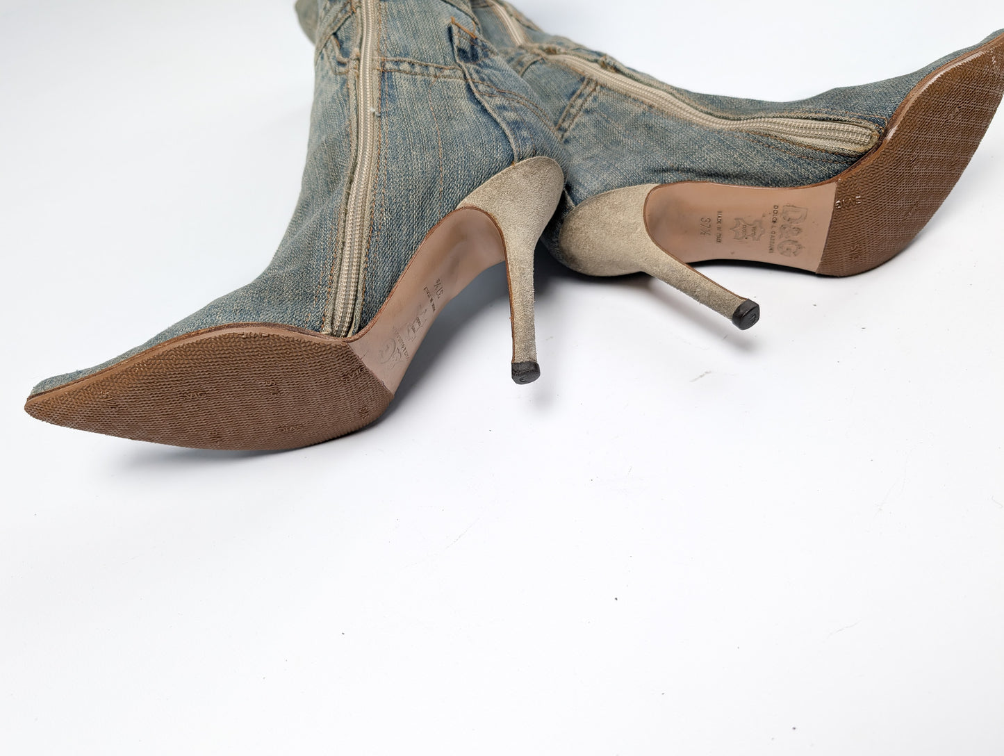 Bottes en denim Dolce & Gabbana - EU37|UK4|US6