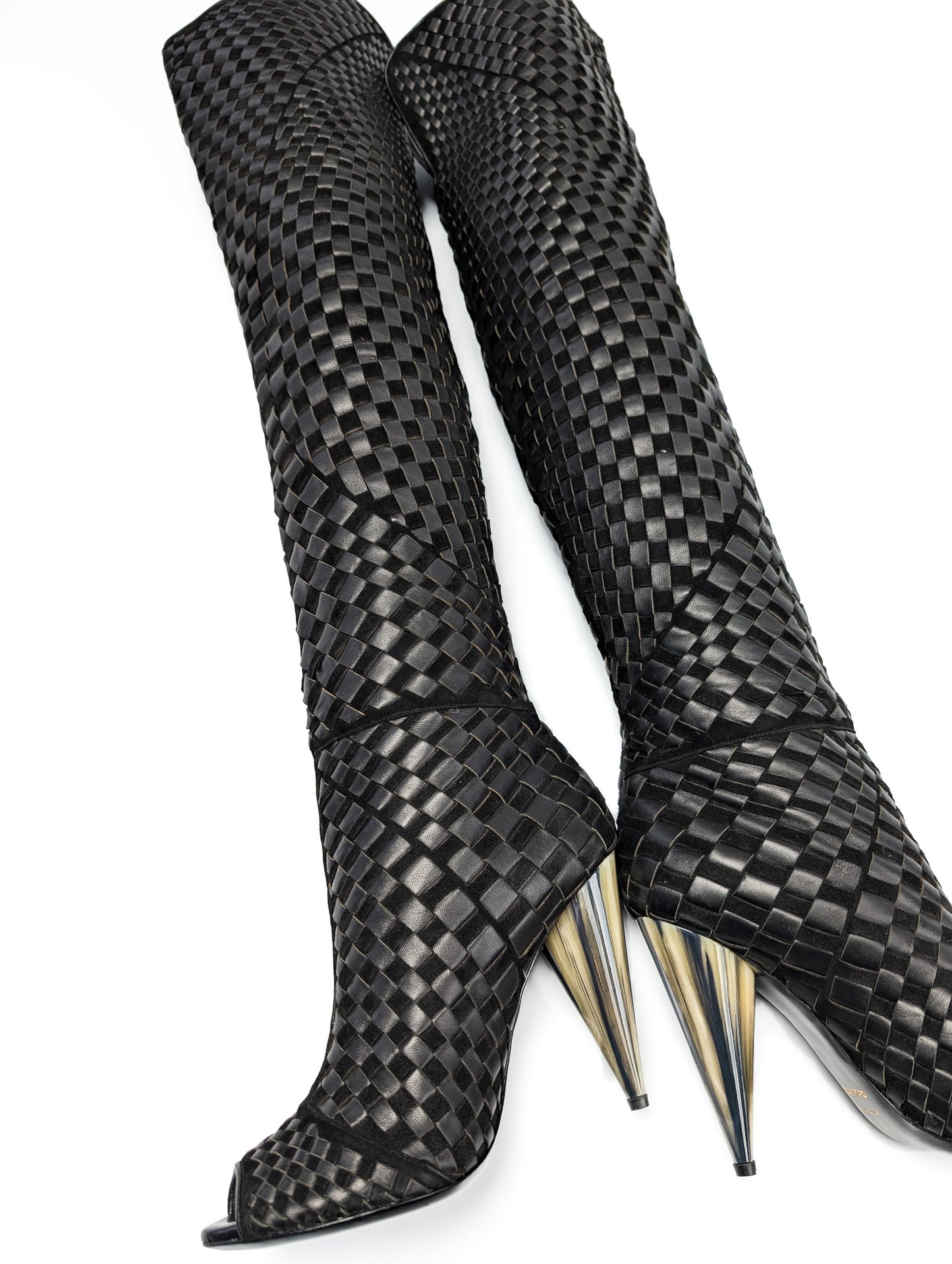 Bottes en cuir tressées Tom Ford F/W 2013 - EU39|6UK|8US