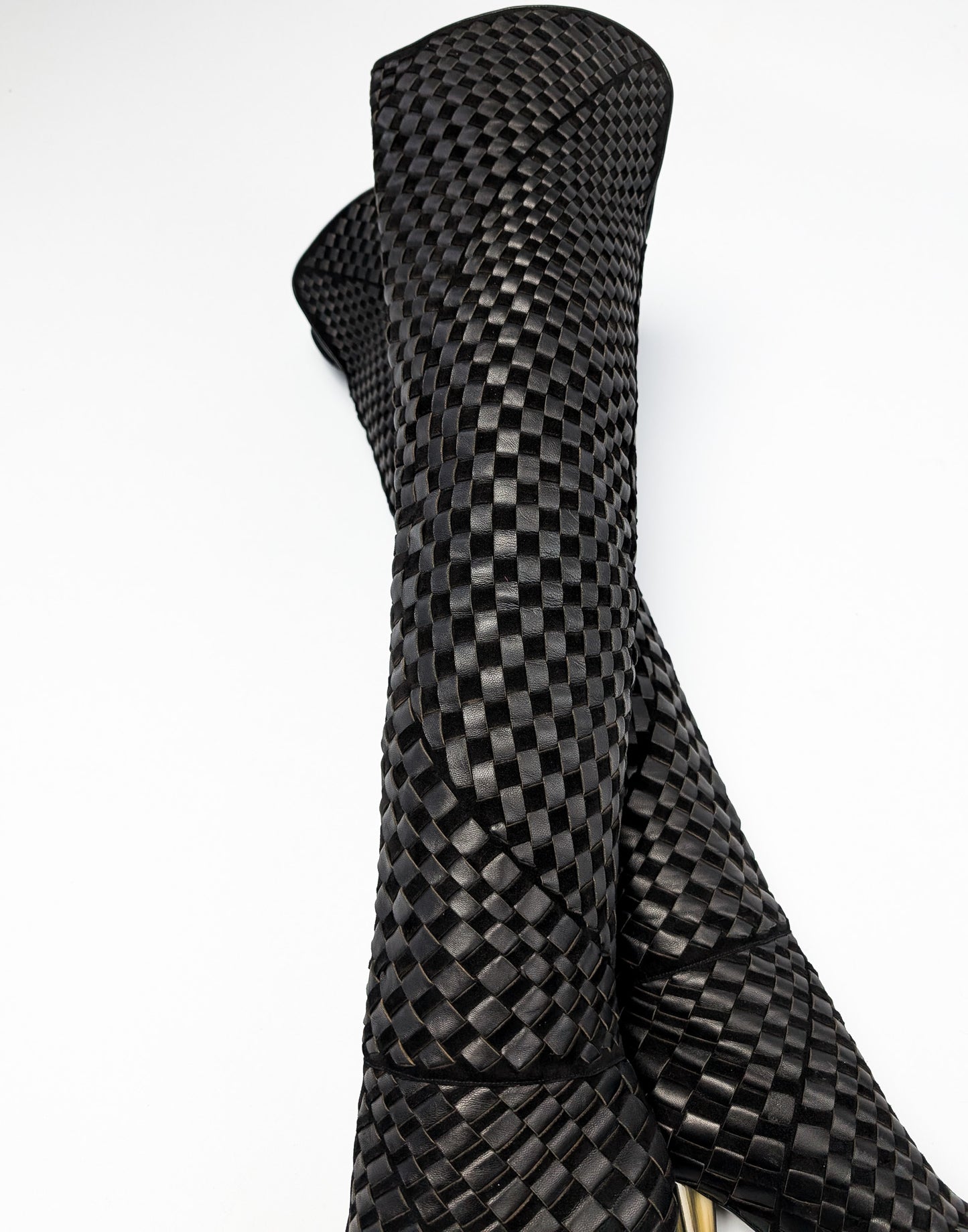 Bottes en cuir tressées Tom Ford F/W 2013 - EU39|6UK|8US