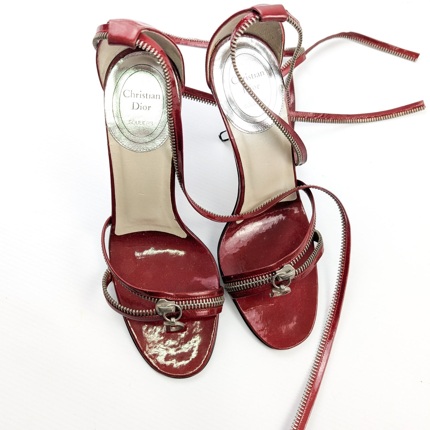 Sandales bordeaux Dior by Galliano - EU36|UK3|US5