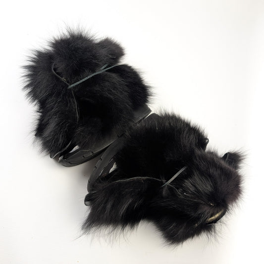 Dsquared2 fur wedge sneakers - EU36|3UK|5US