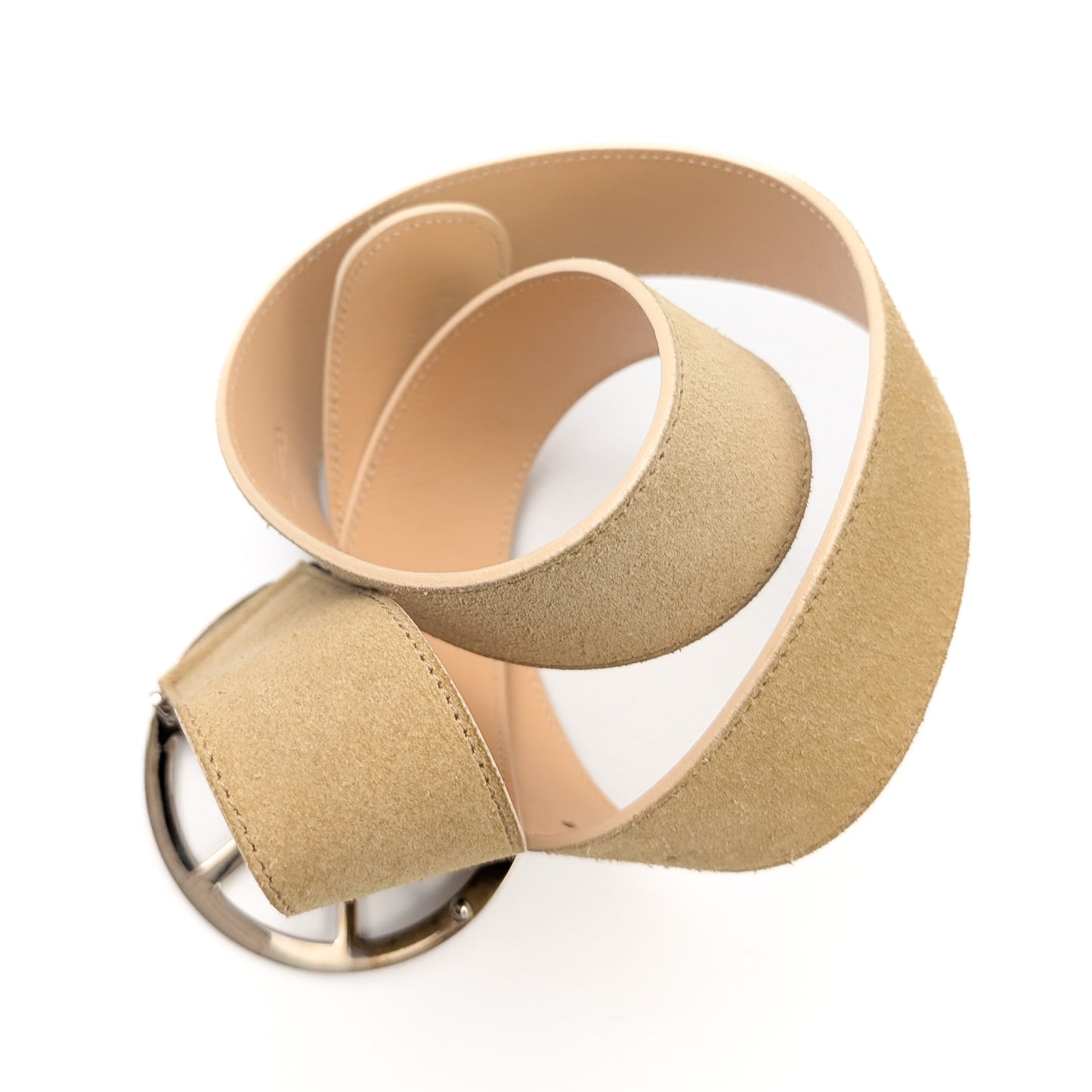 Ceinture en daim beige by Galliano Peace and love - S/S 2005