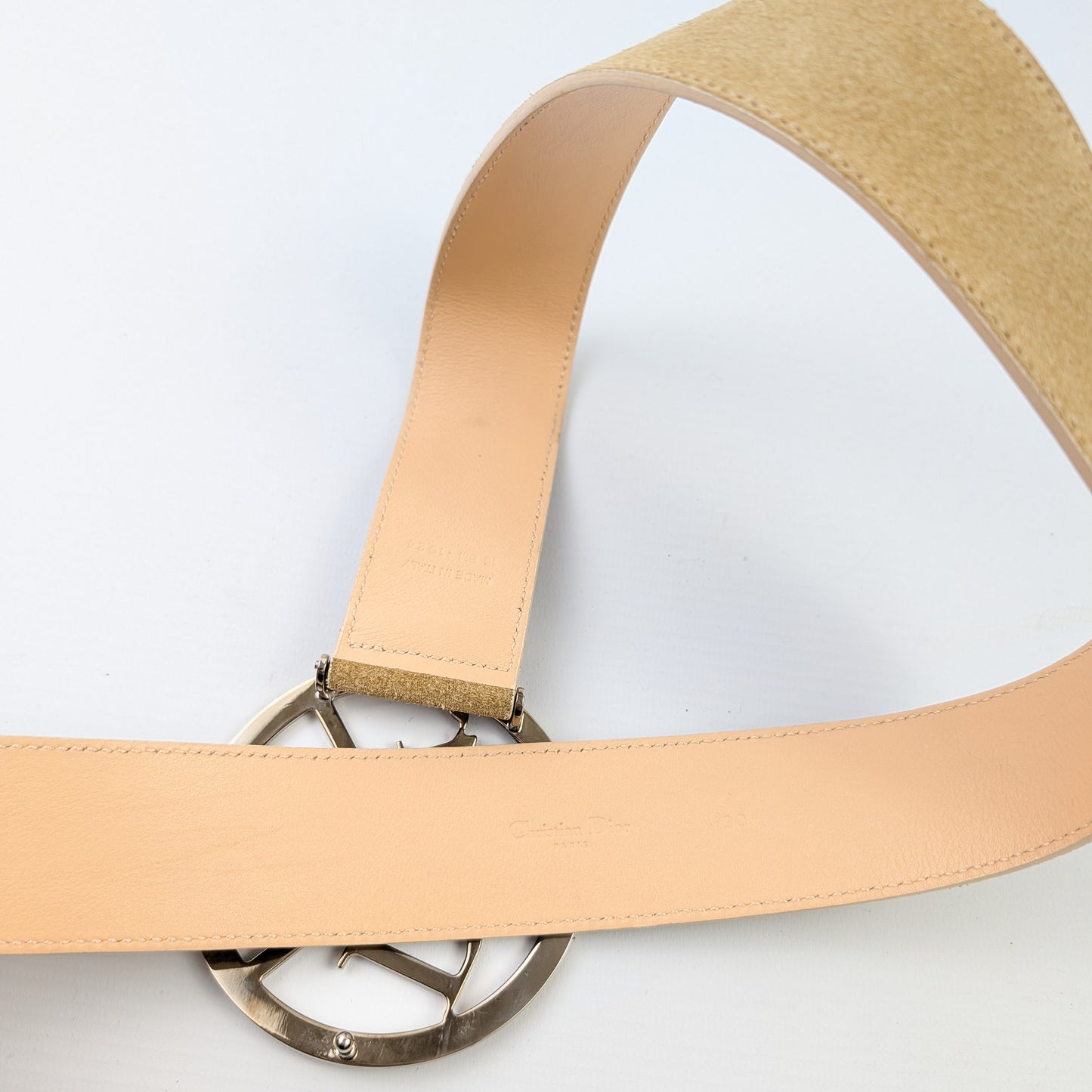 Ceinture en daim beige by Galliano Peace and love - S/S 2005