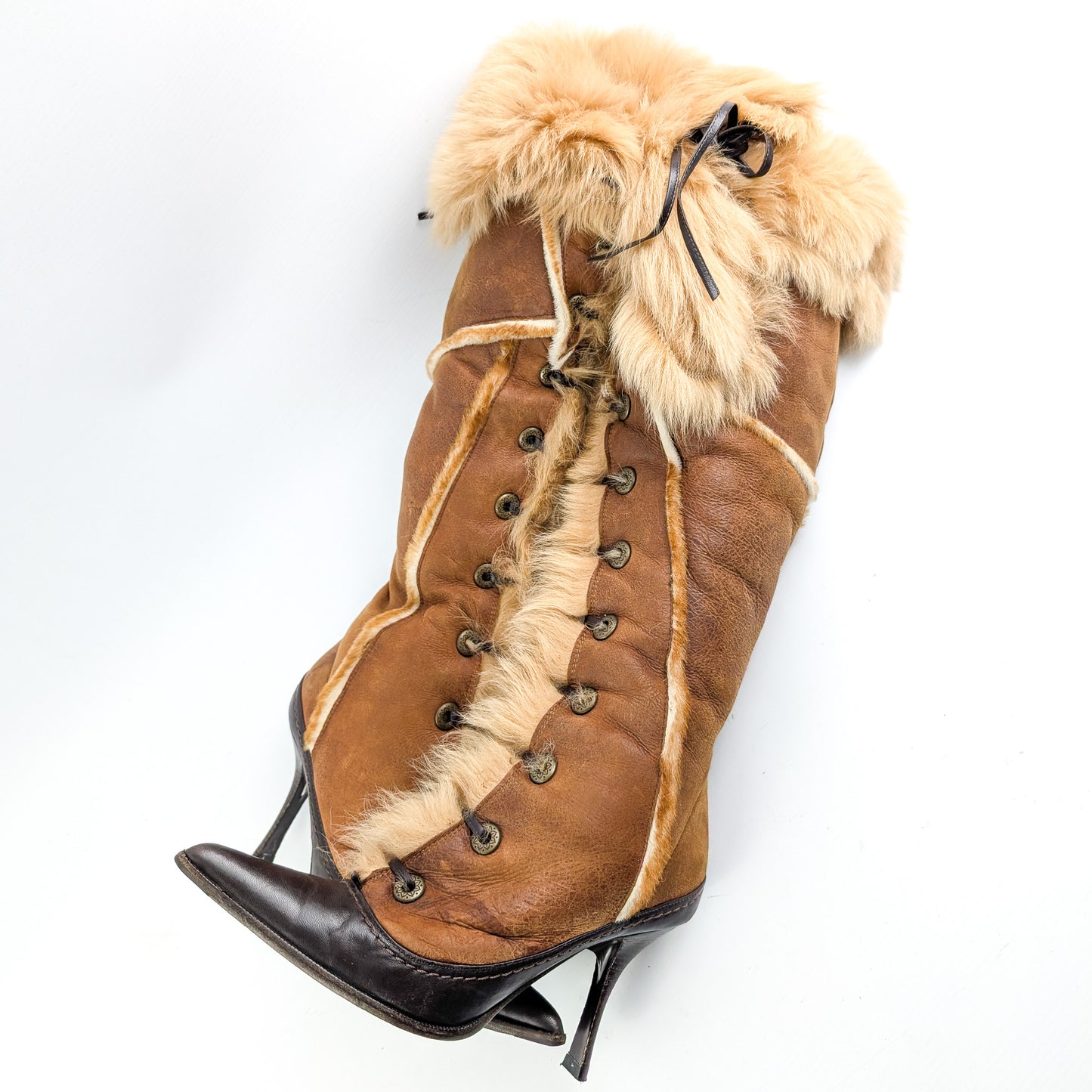 Bottes fourrure Gianmarco Lorenzi - EU38|UK5|US7