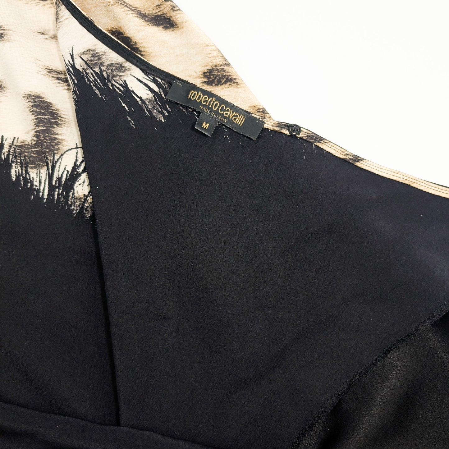 Robe en soie léopard F/W 2001