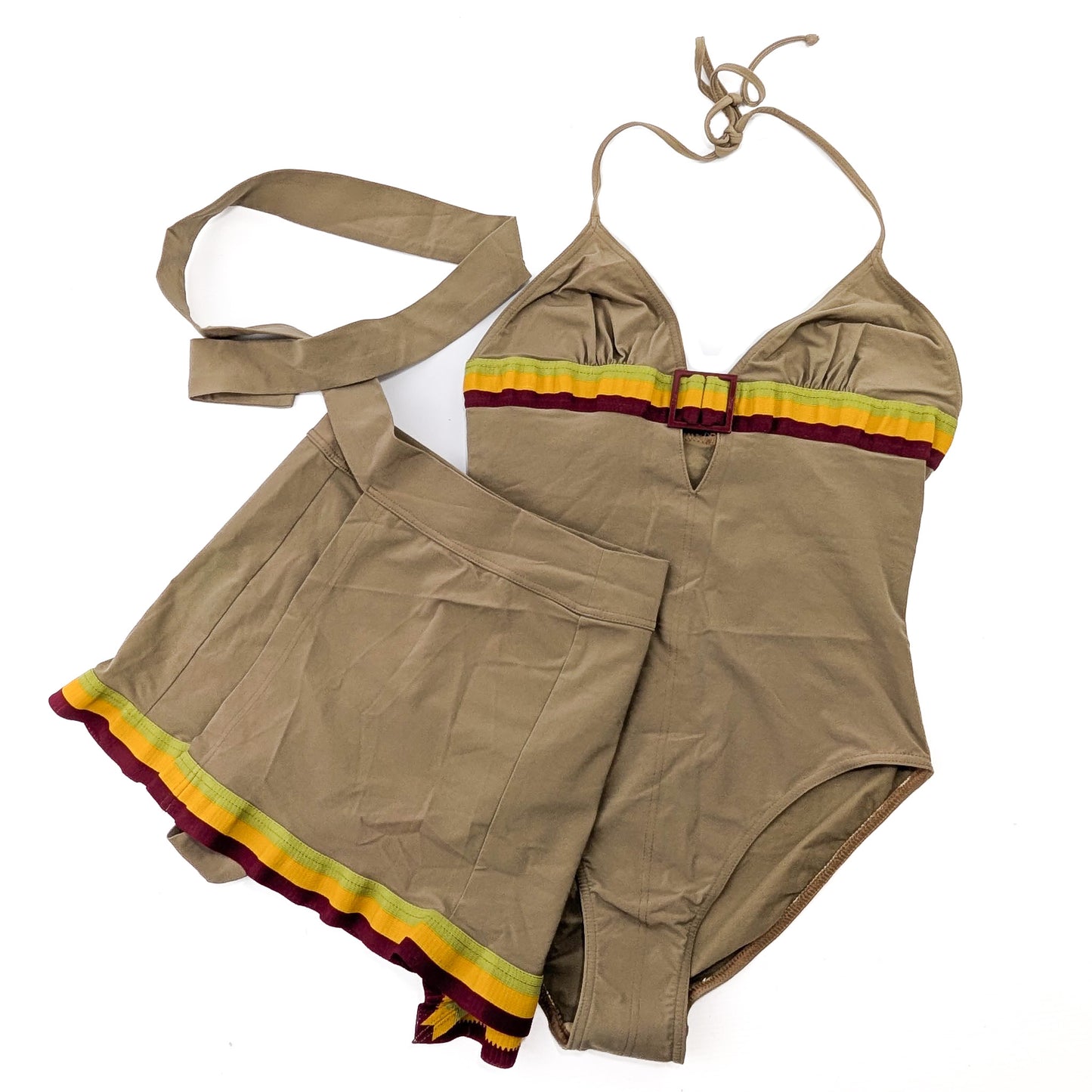 Maillot de bain 1 pièce et pareo Rasta Dior by Galliano