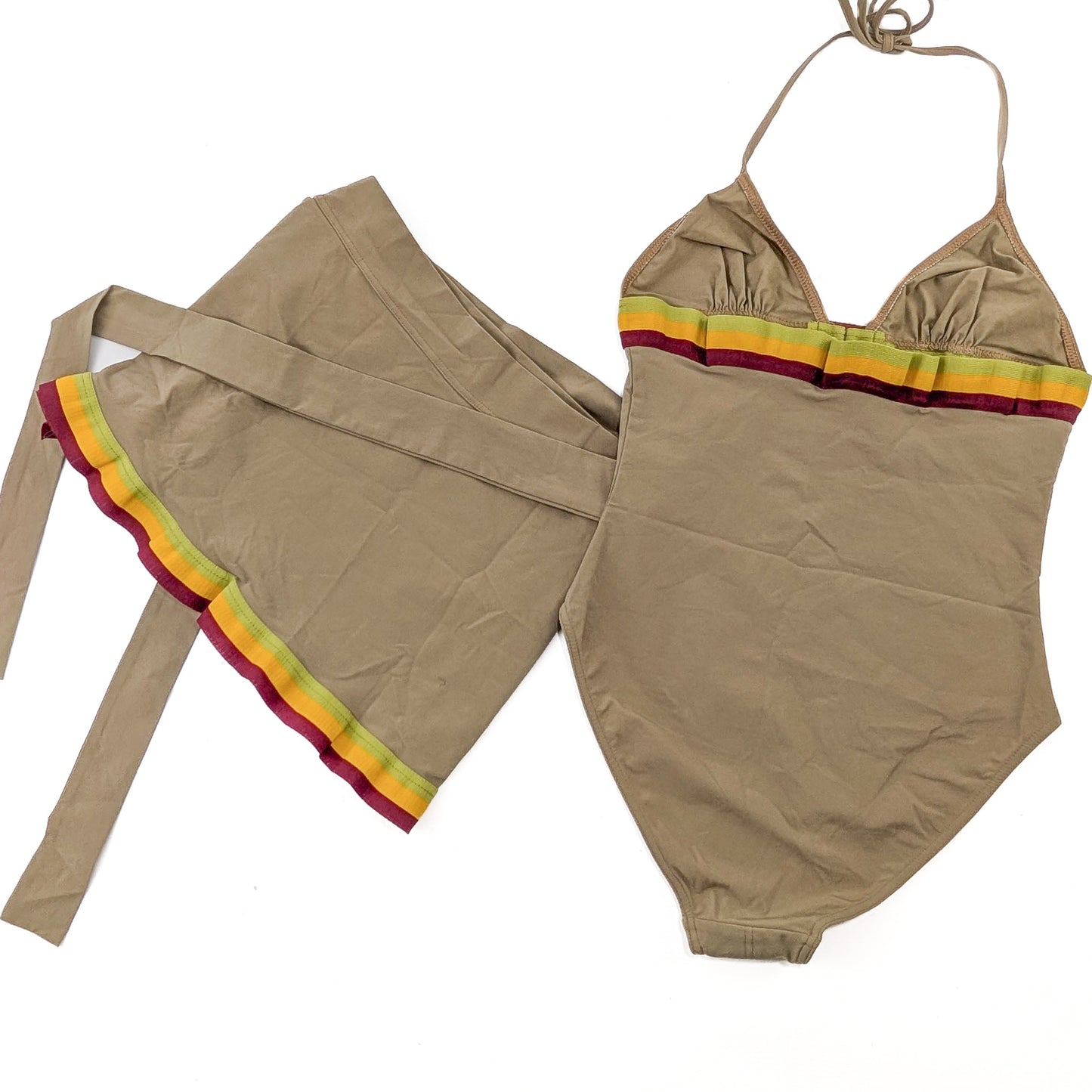 Maillot de bain 1 pièce et pareo Rasta Dior by Galliano