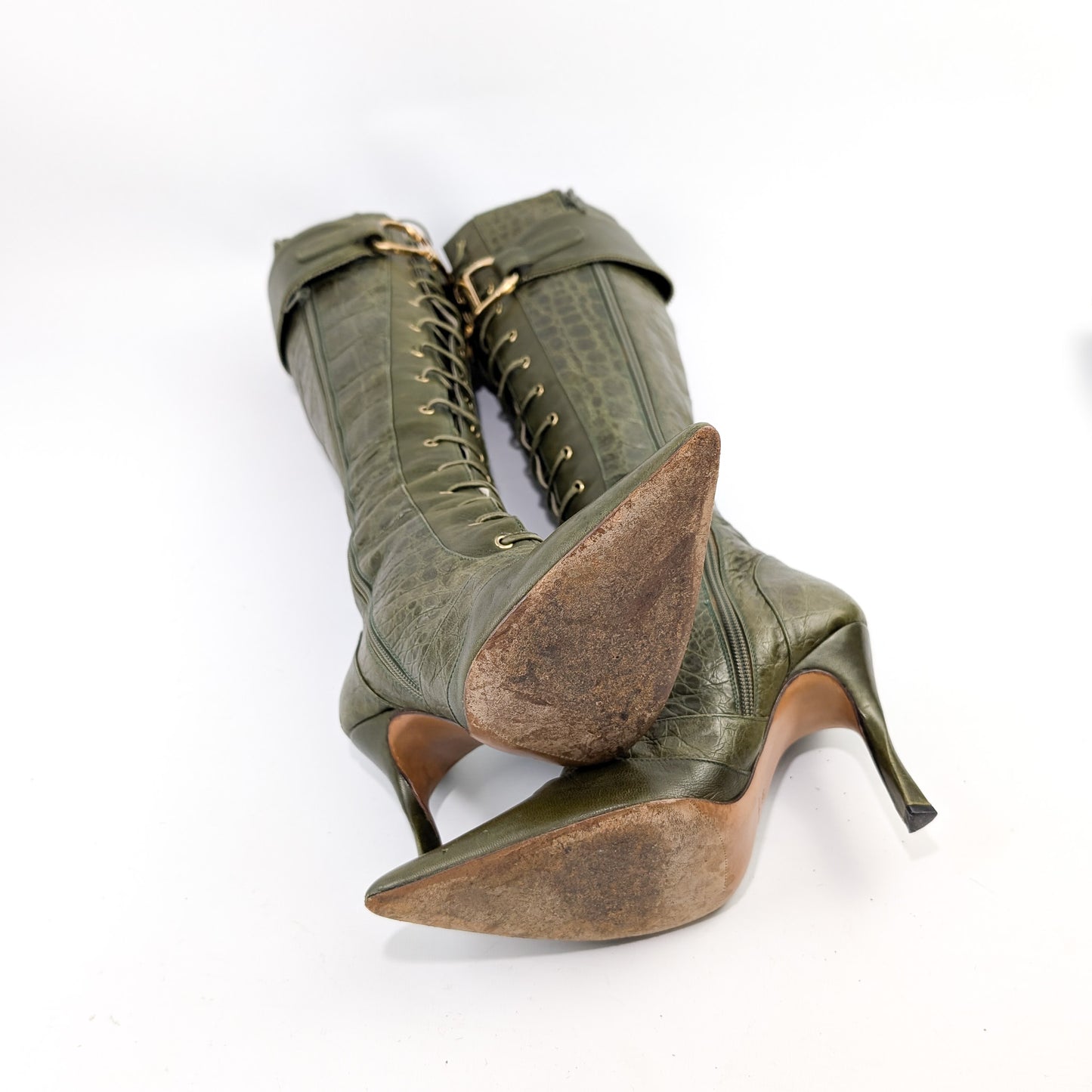 Bottes à boucle Dior by Galliano Fall 2000 - EU39|UK6|US8