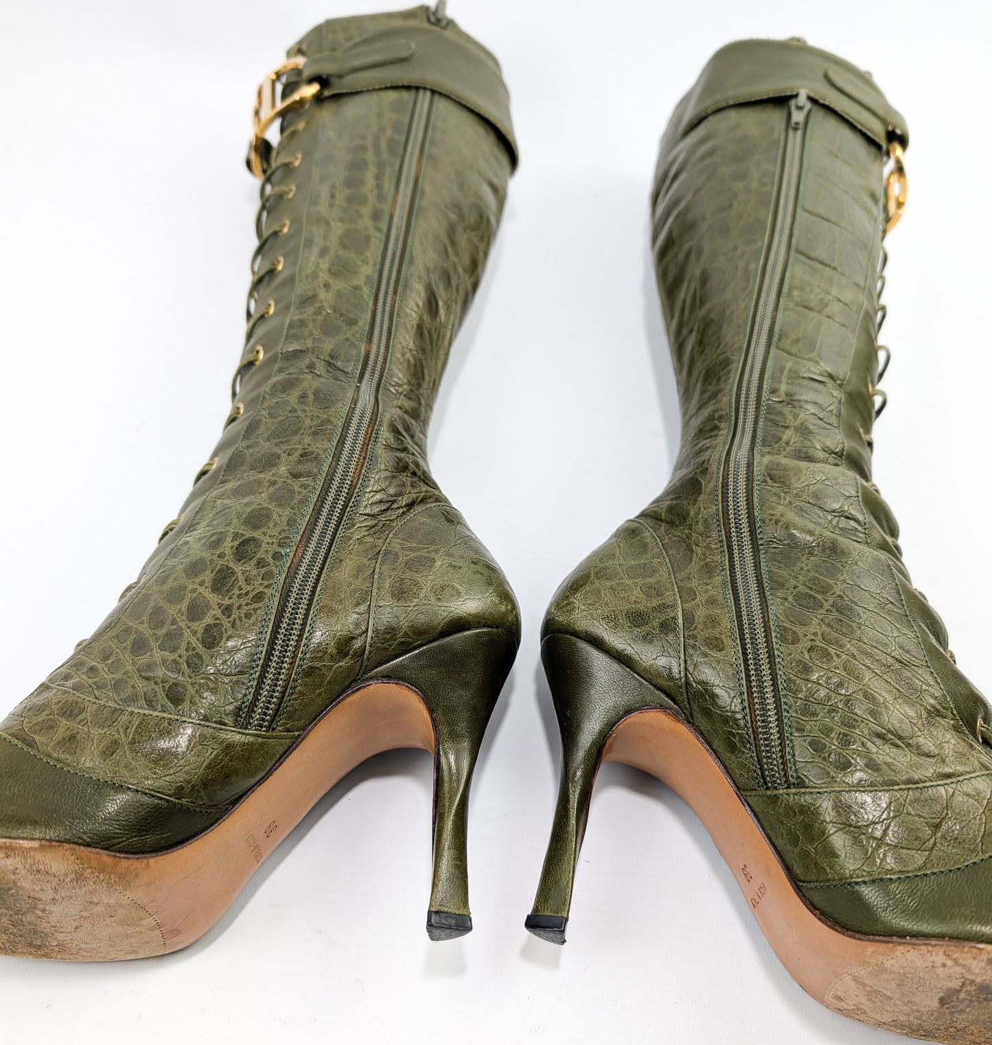 Bottes à boucle Dior by Galliano Fall 2000 - EU39|UK6|US8