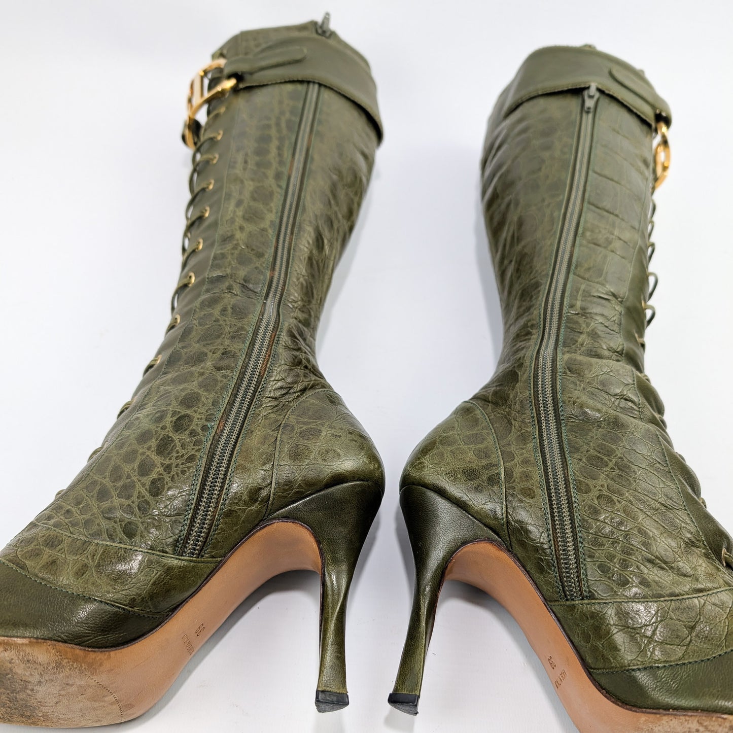 Bottes à boucle Dior by Galliano Fall 2000 - EU39|UK6|US8