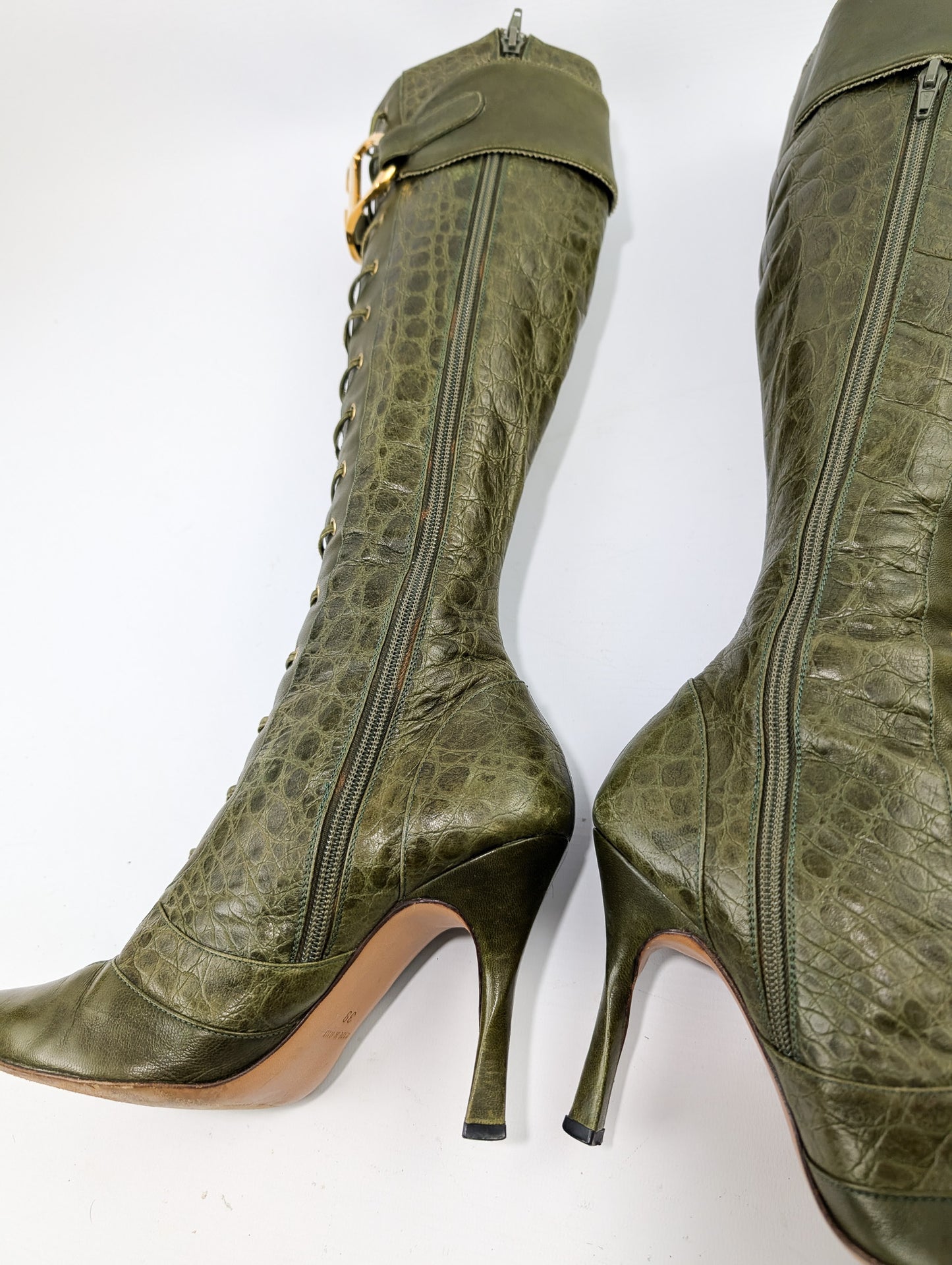 Bottes à boucle Dior by Galliano Fall 2000 - EU39|UK6|US8
