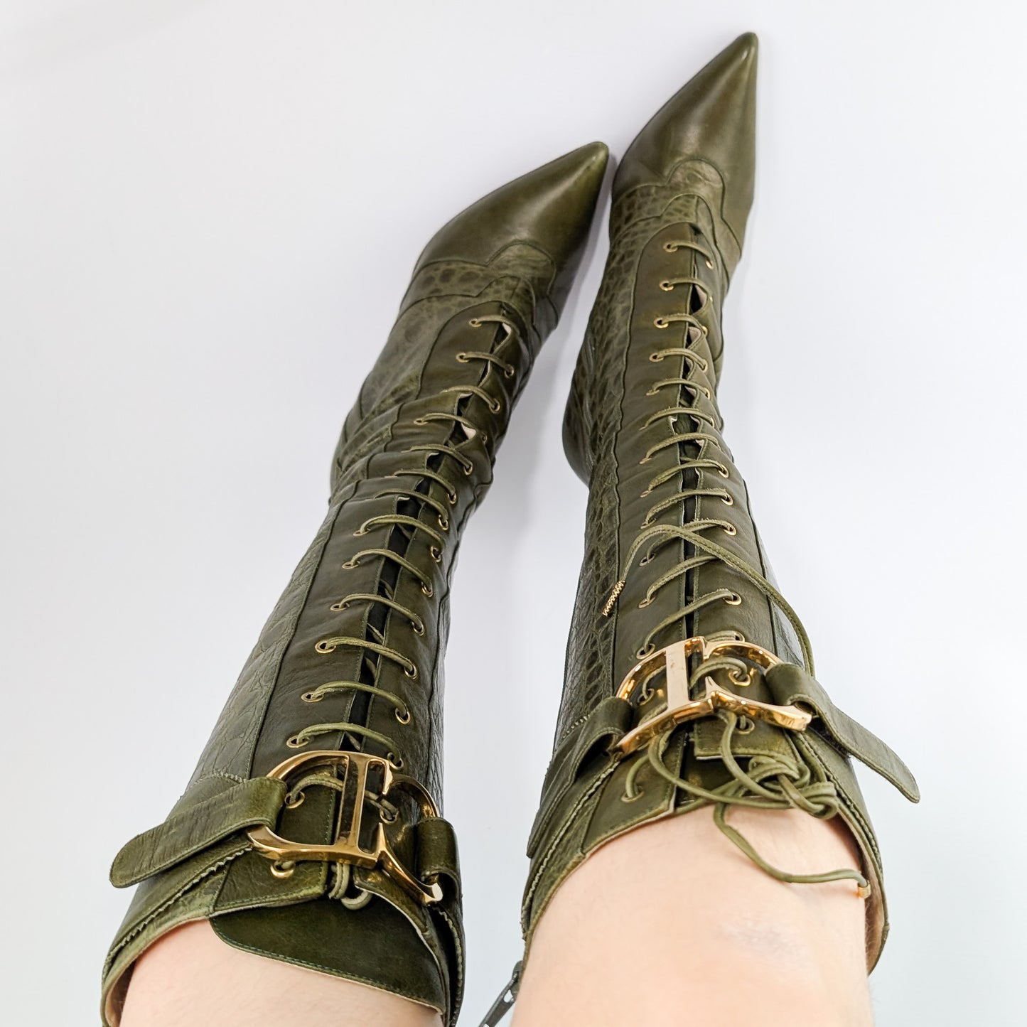 Bottes à boucle Dior by Galliano Fall 2000 - EU39|UK6|US8