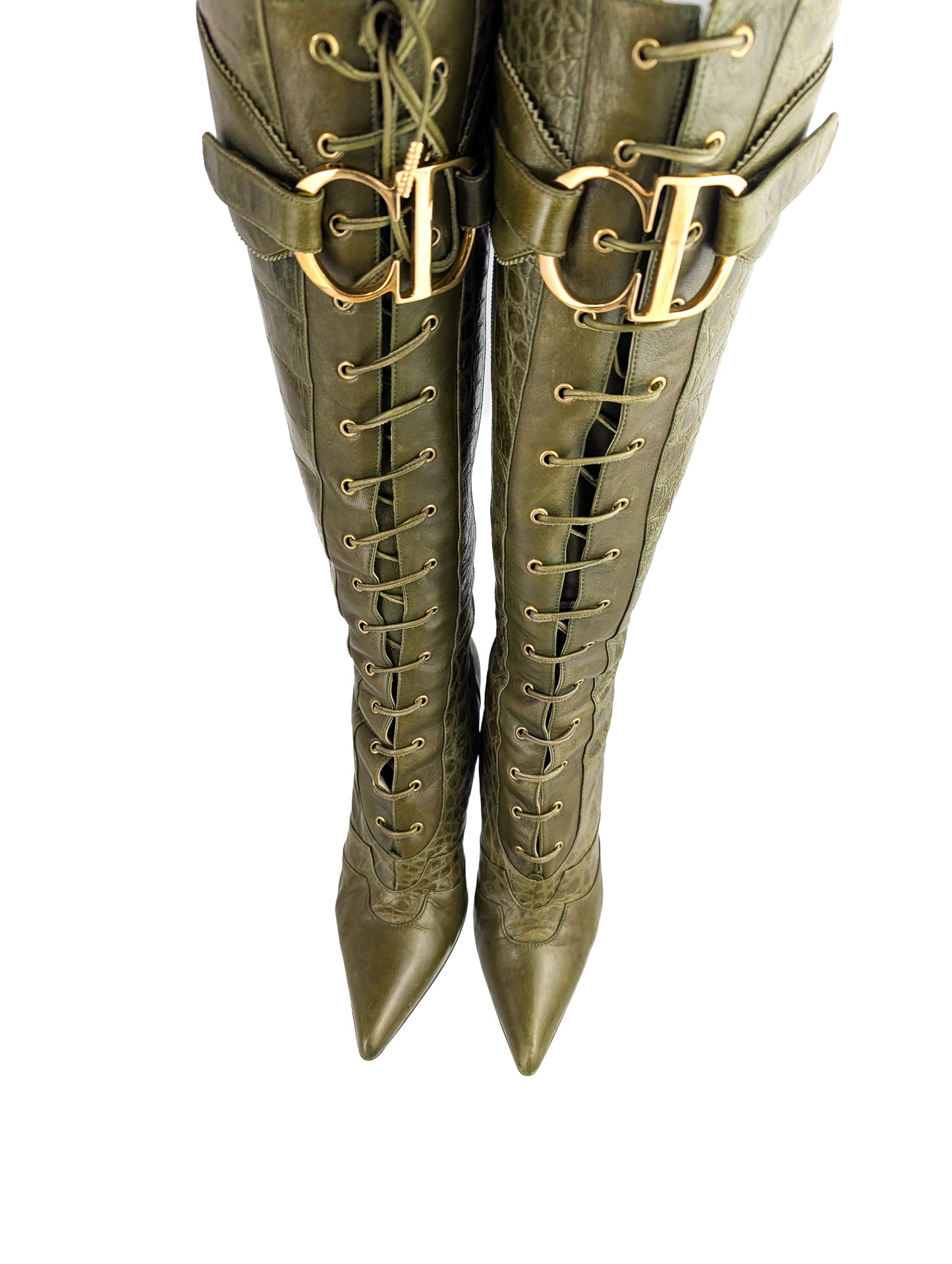 Bottes à boucle Dior by Galliano Fall 2000 - EU39|UK6|US8