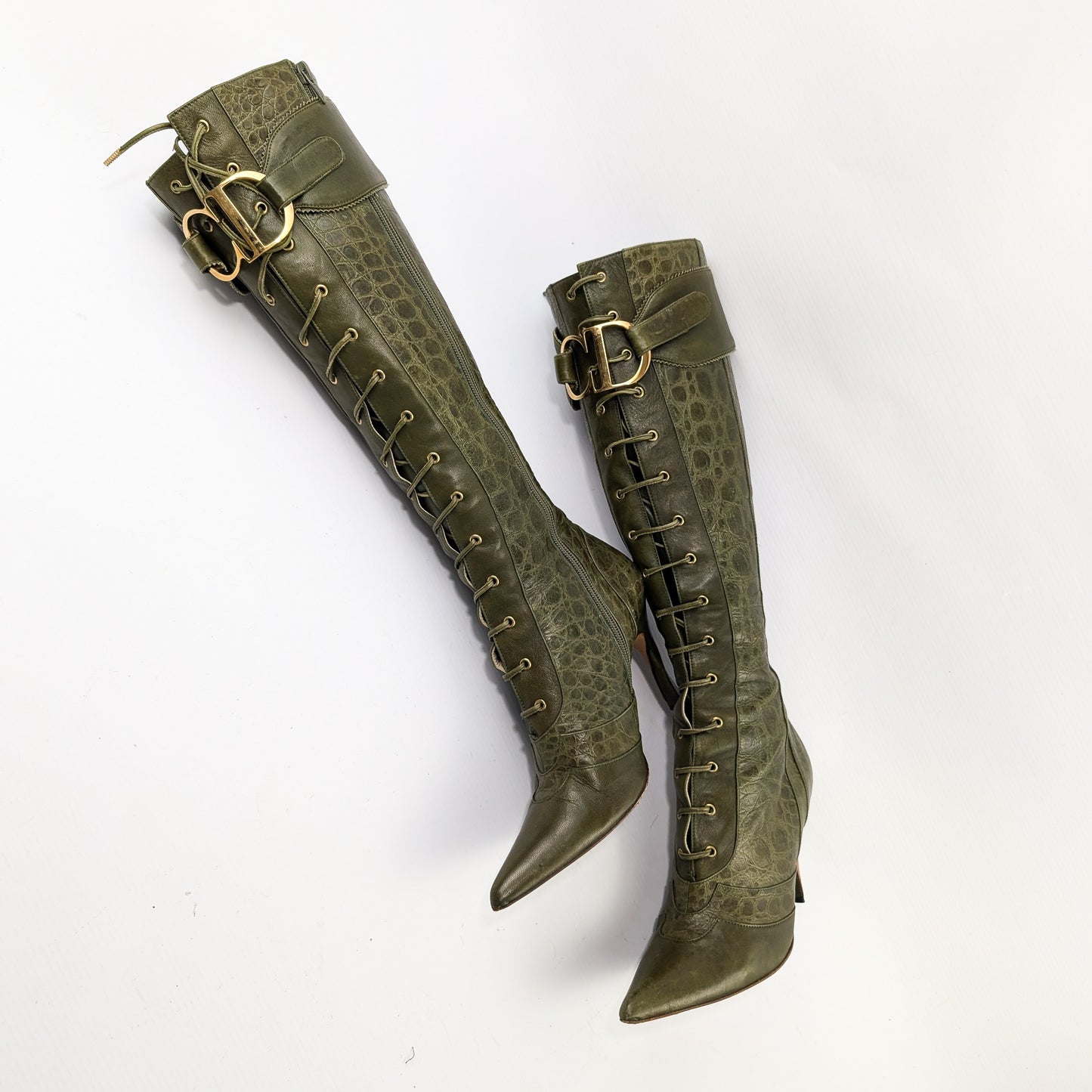 Bottes à boucle Dior by Galliano Fall 2000 - EU39|UK6|US8