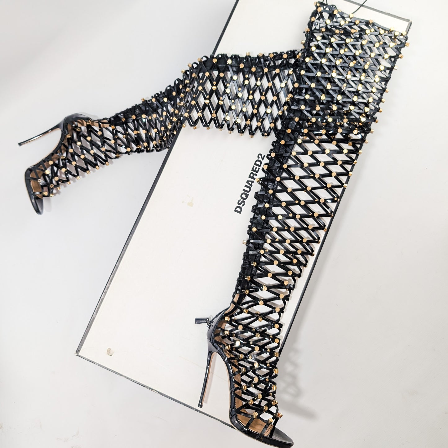 Dsquared2 “Xenia” Cage Sandals - EU39|6UK|8US RESERVED