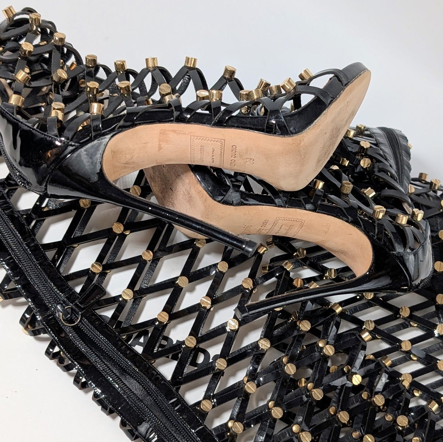Dsquared2 “Xenia” Cage Sandals - EU39|6UK|8US RESERVED
