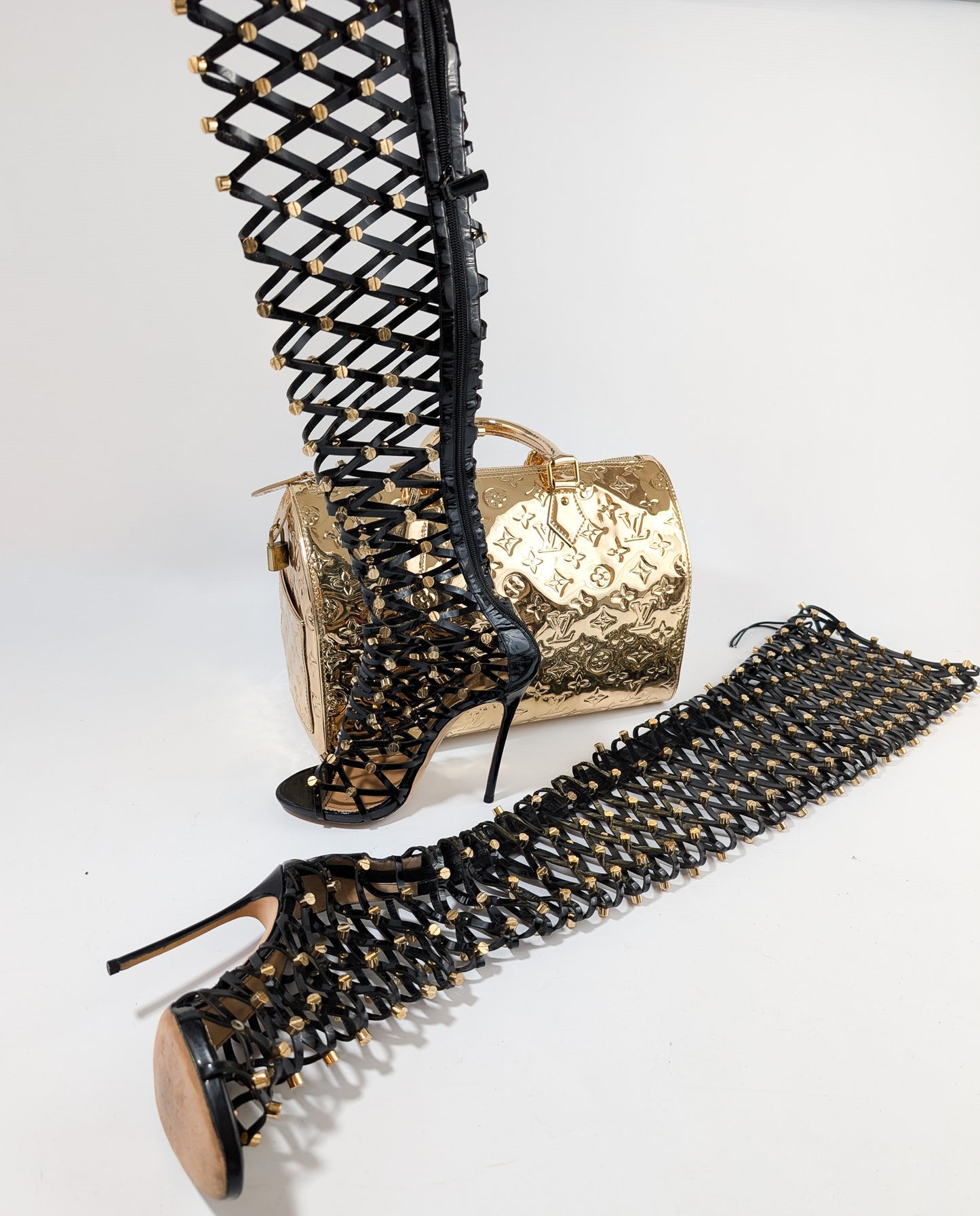 Dsquared2 “Xenia” Cage Sandals - EU39|6UK|8US RESERVED