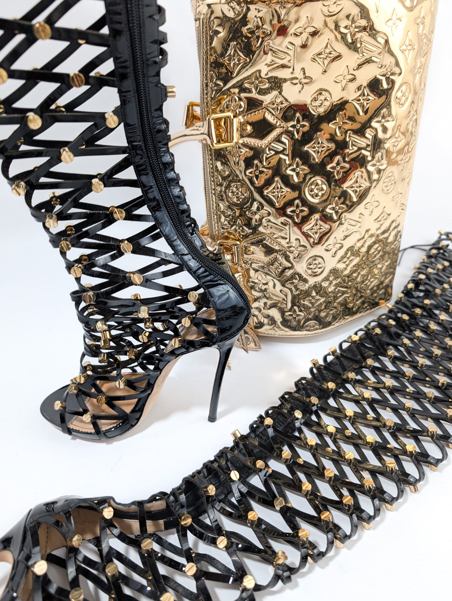Dsquared2 “Xenia” Cage Sandals - EU39|6UK|8US RESERVED
