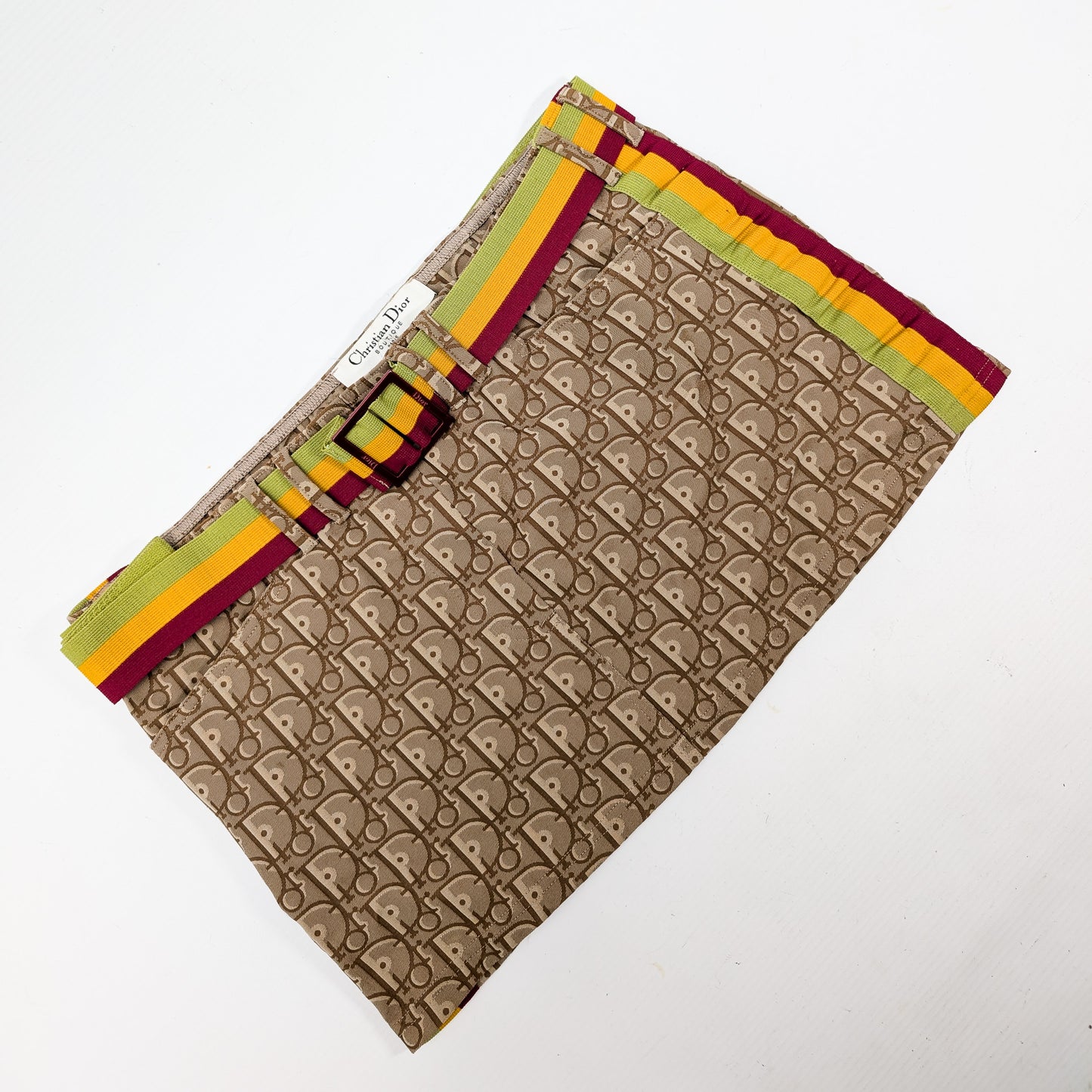 Jupe courte Rasta monogramme Dior par John Galliano S/S2004