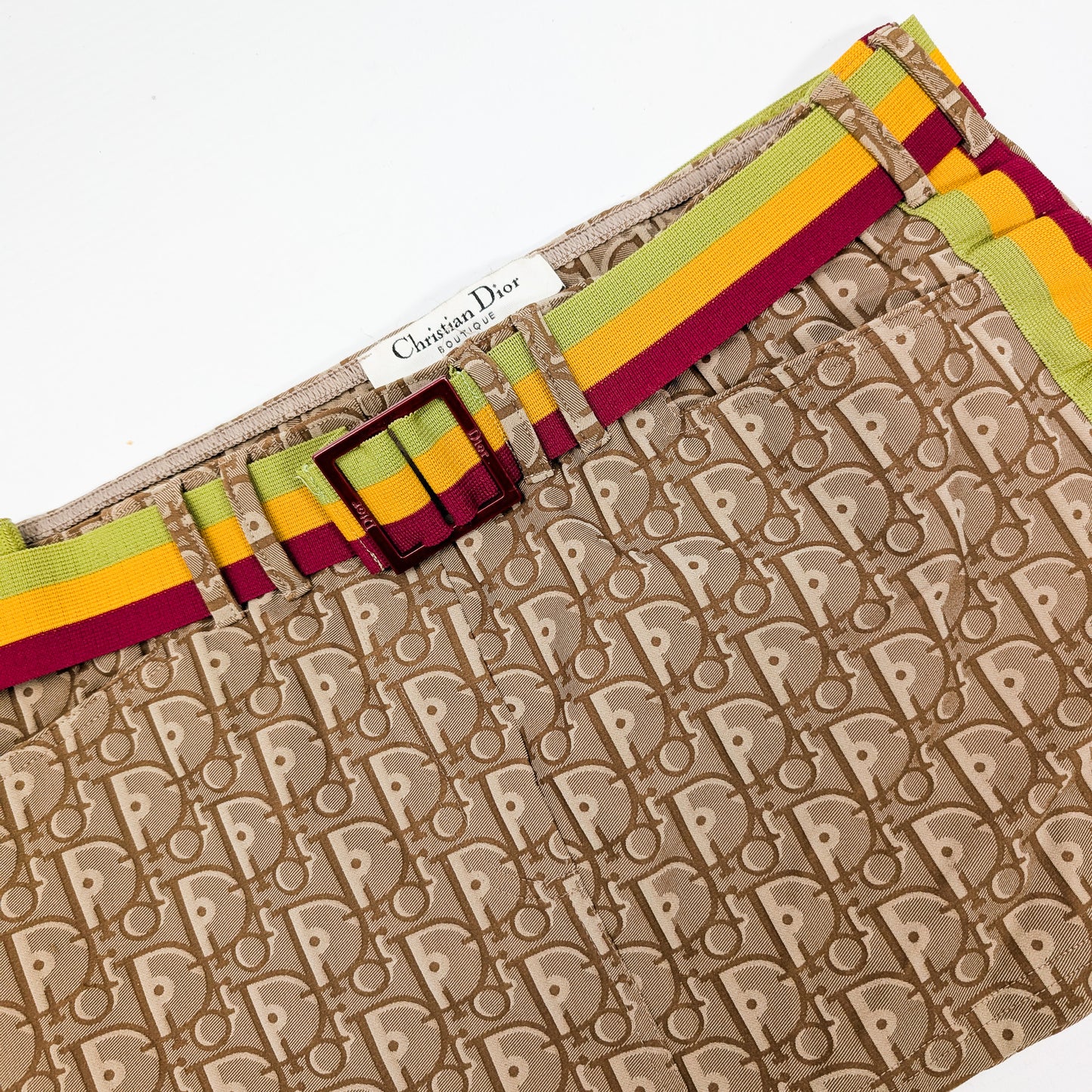 Jupe courte Rasta monogramme Dior par John Galliano S/S2004