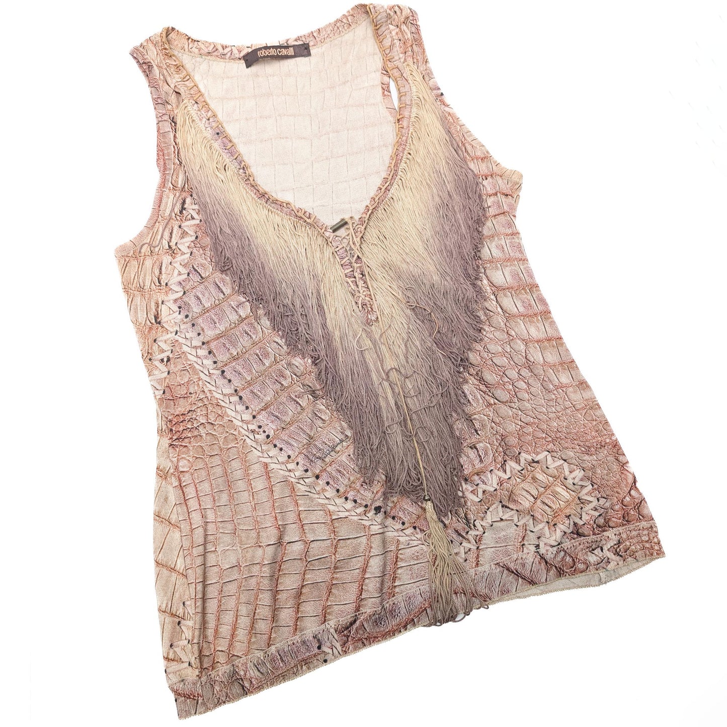 Top frange Roberto Cavalli S/S 2011