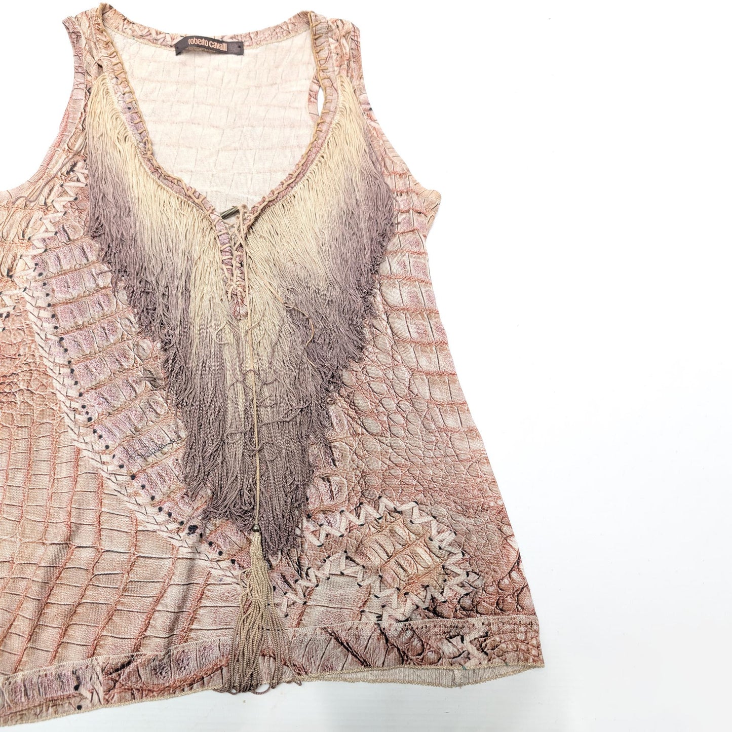 Top frange Roberto Cavalli S/S 2011