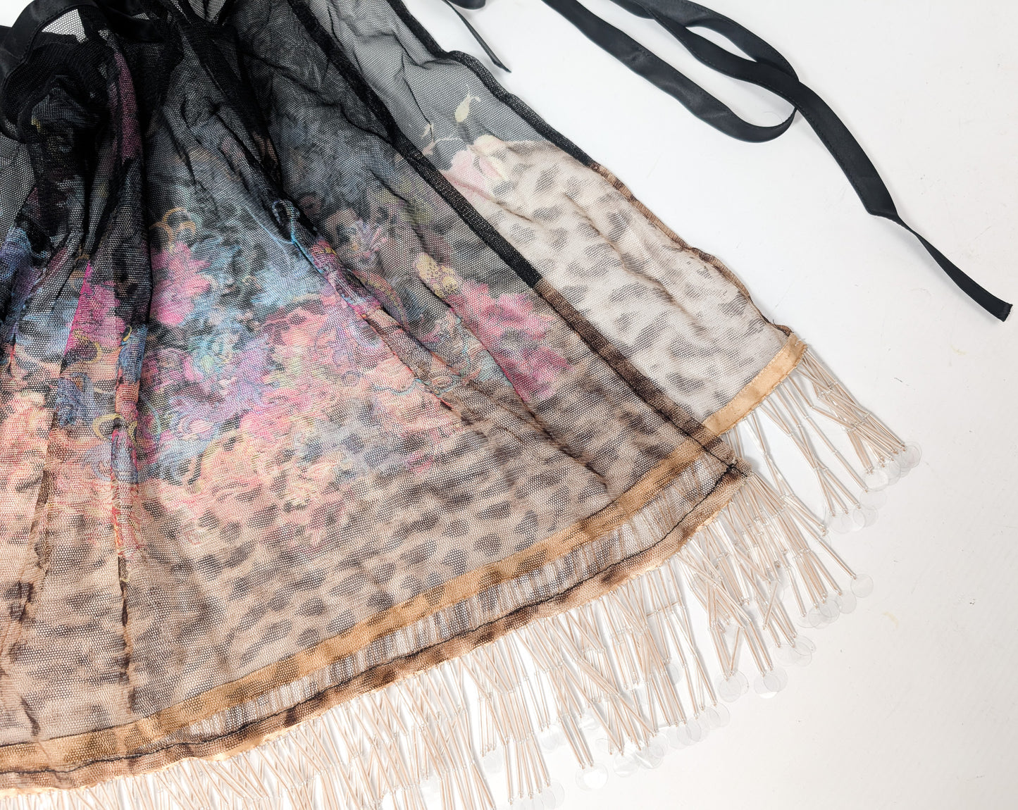 Jupe en mesh et perle Roberto Cavalli