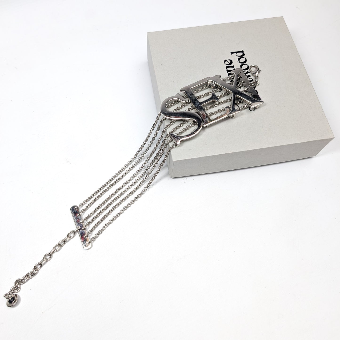 Vivienne Westwood silver “SEX” necklace