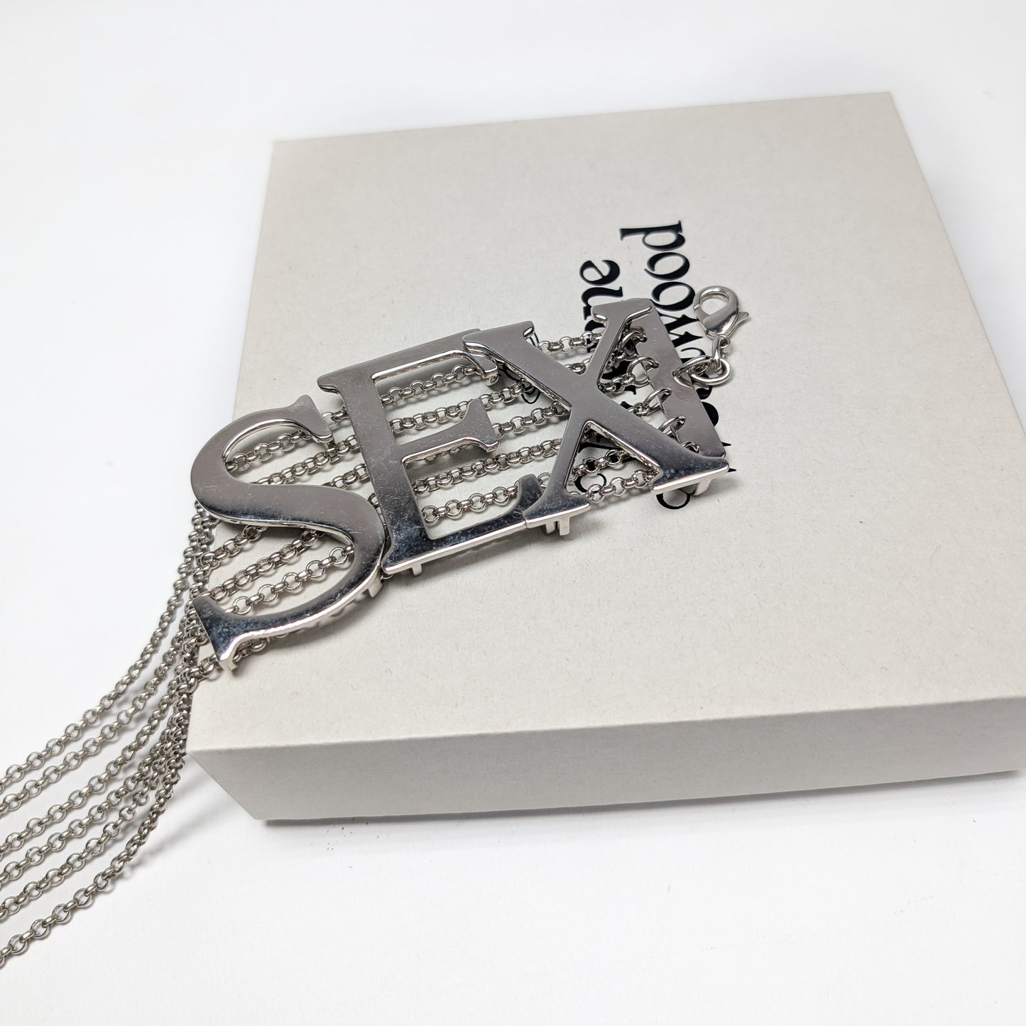 Vivienne Westwood silver “SEX” necklace