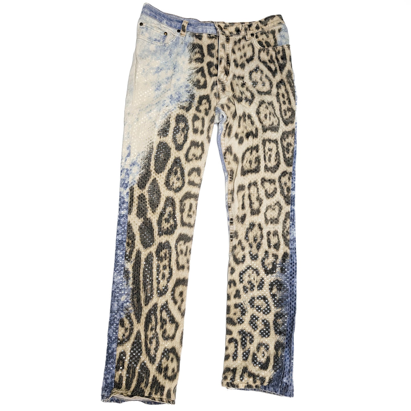 Jeans Cavalli léopard tie and Dye - M