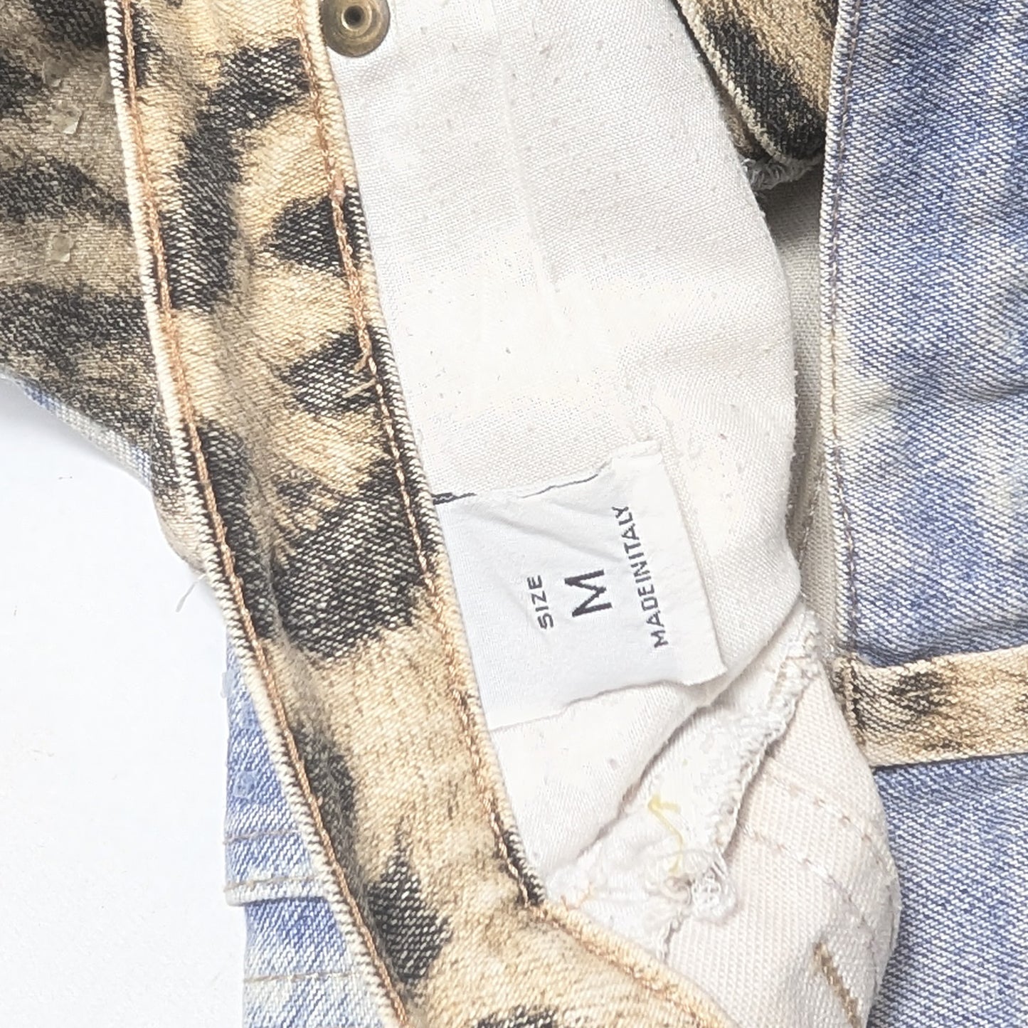 Jeans Cavalli léopard tie and Dye - M