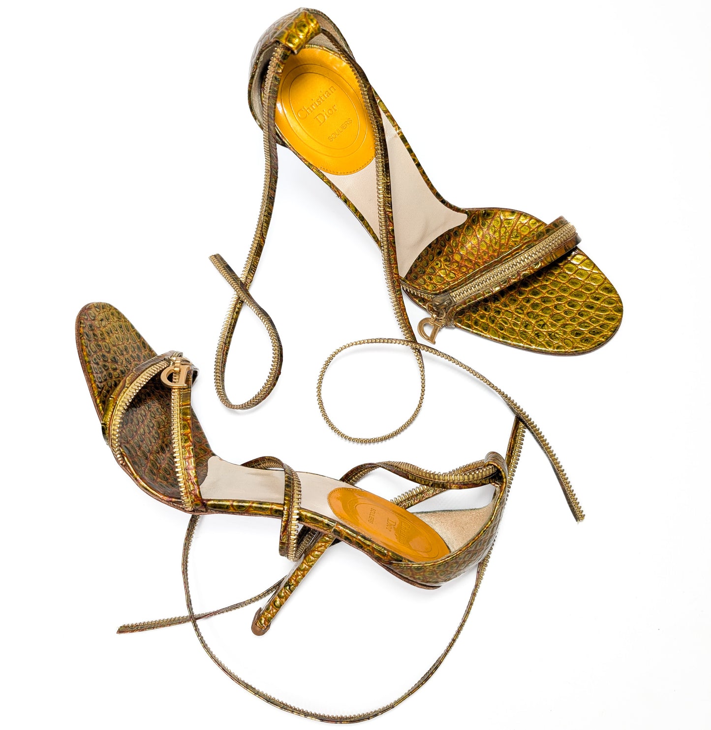 Sandales python Dior by Galliano - EU38,5|UK5,5|US7,5