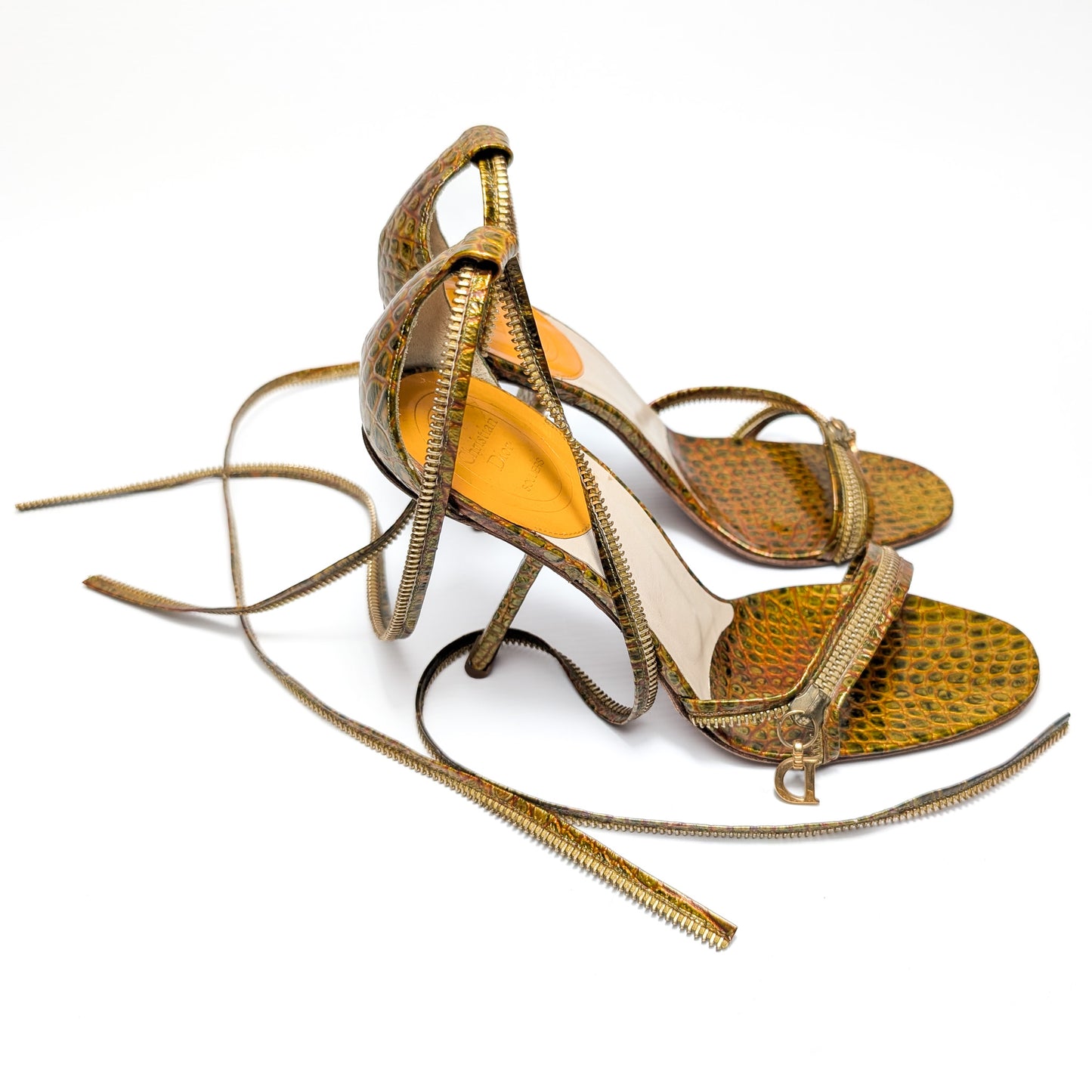 Sandales python Dior by Galliano - EU38,5|UK5,5|US7,5