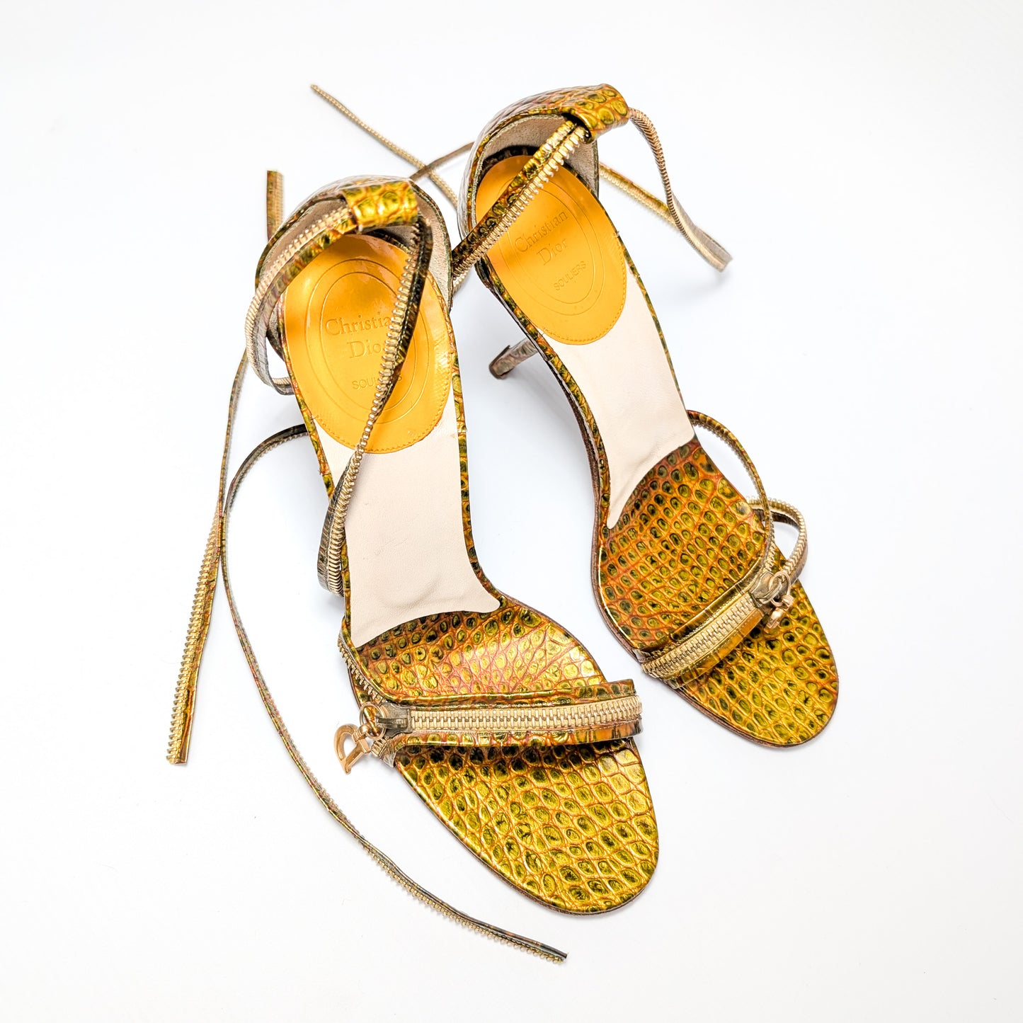Sandales python Dior by Galliano - EU38,5|UK5,5|US7,5