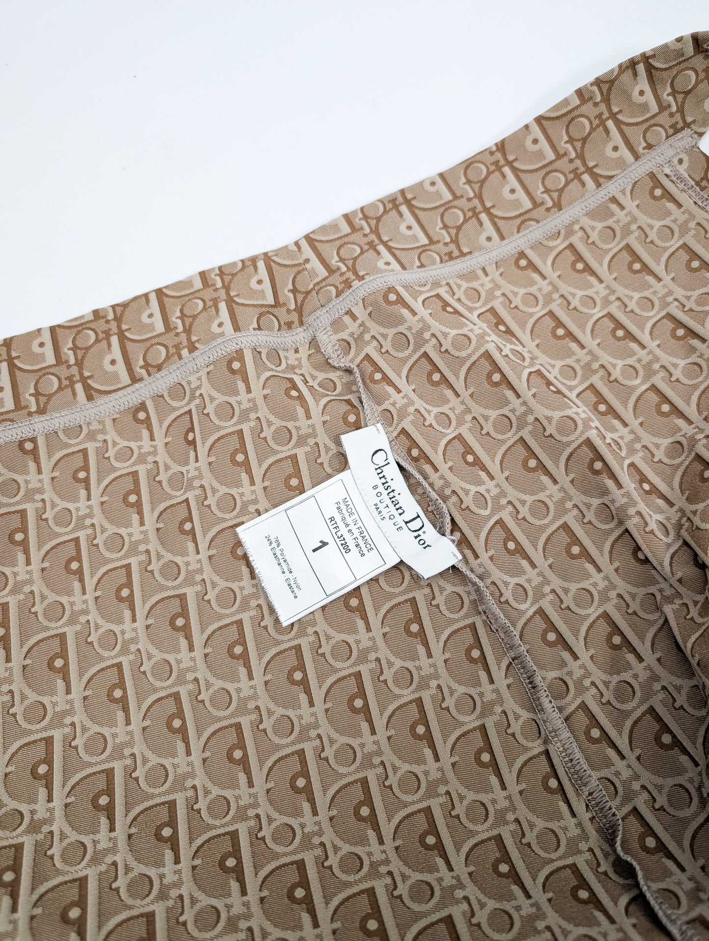 Jupe paréo longue Rasta monogramme Dior par John Galliano S/S2004