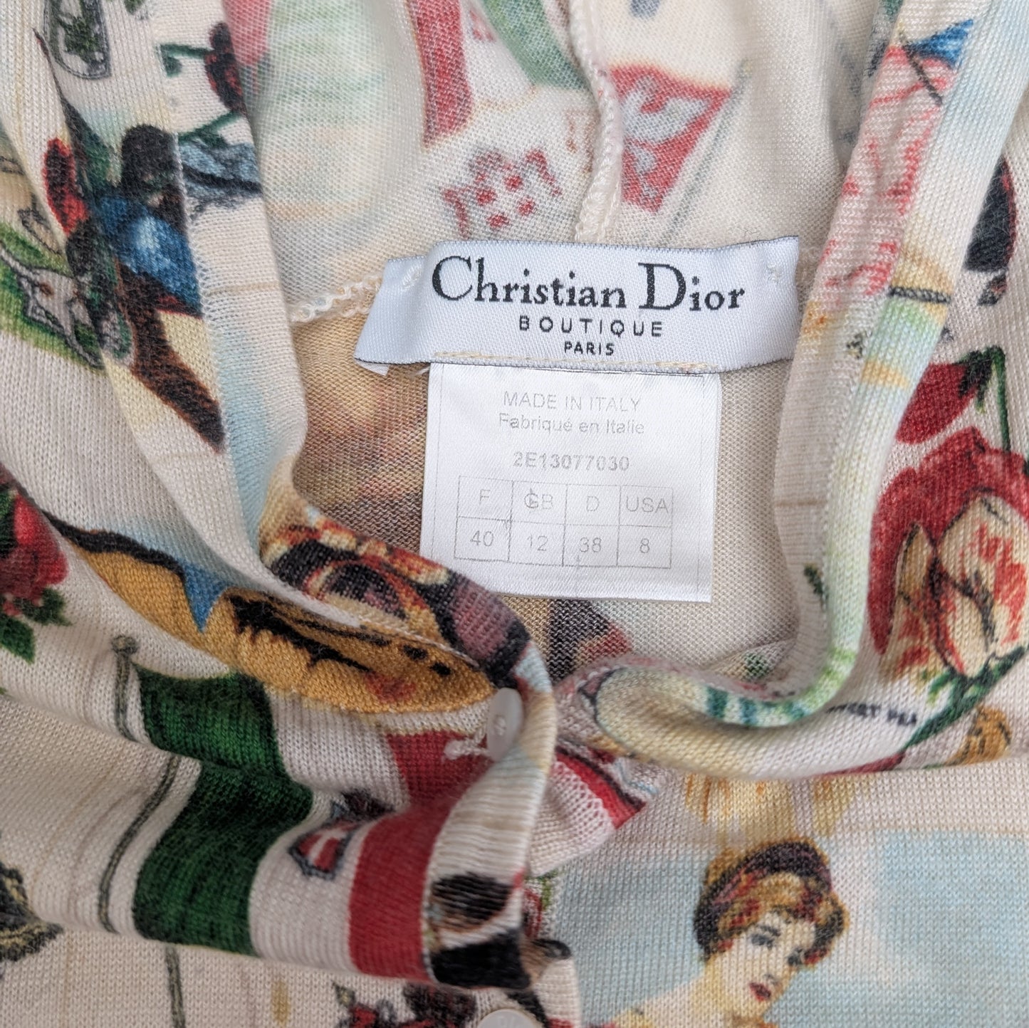 Ensemble pantalon et cardigan "Timbre" Dior par Galliano - S/S 2002